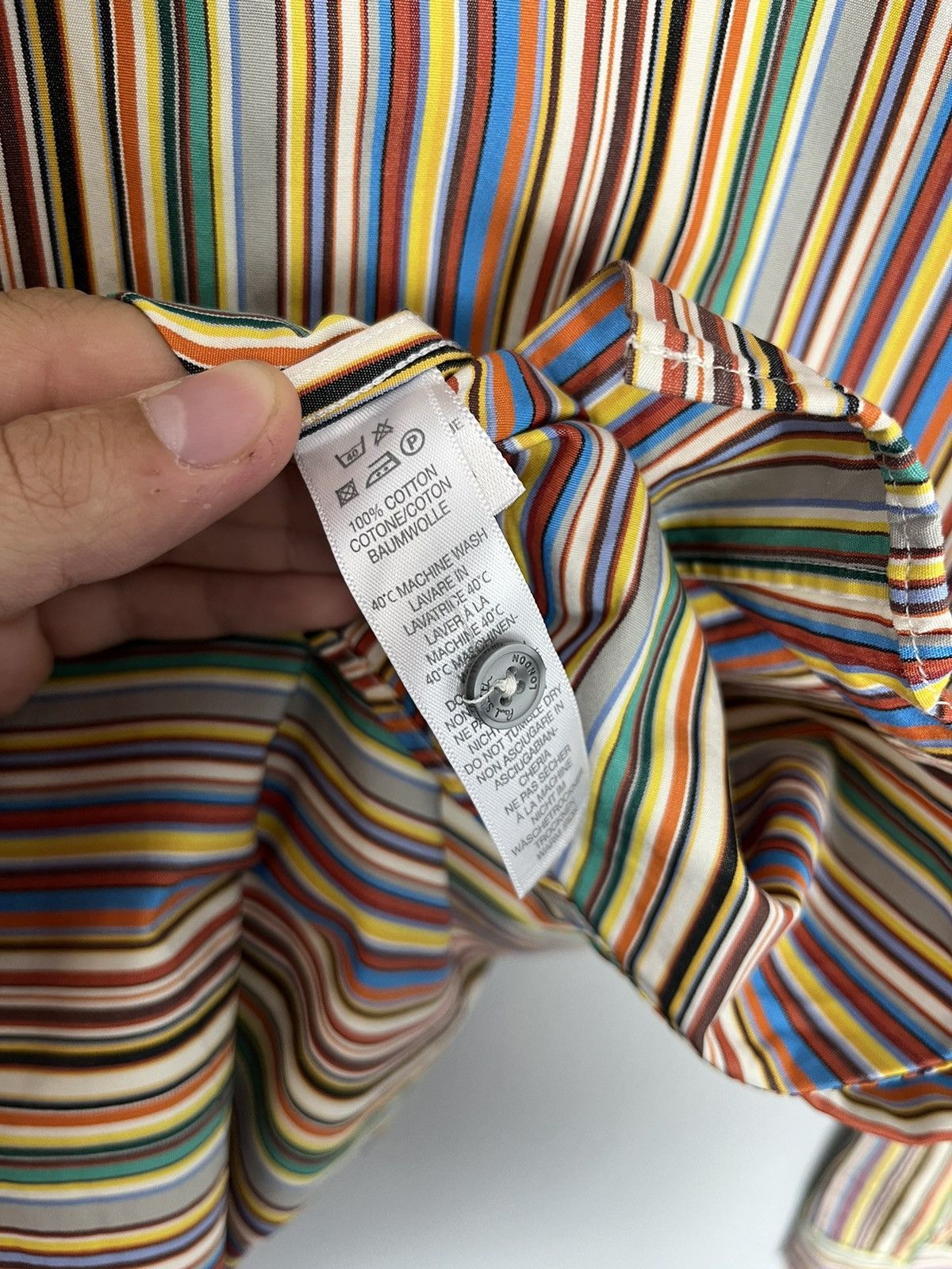Paul Smith Paul Smith London Striped Cotton Shirt Made in Italy Size US L / EU 52-54 / 3 - 8 Thumbnail