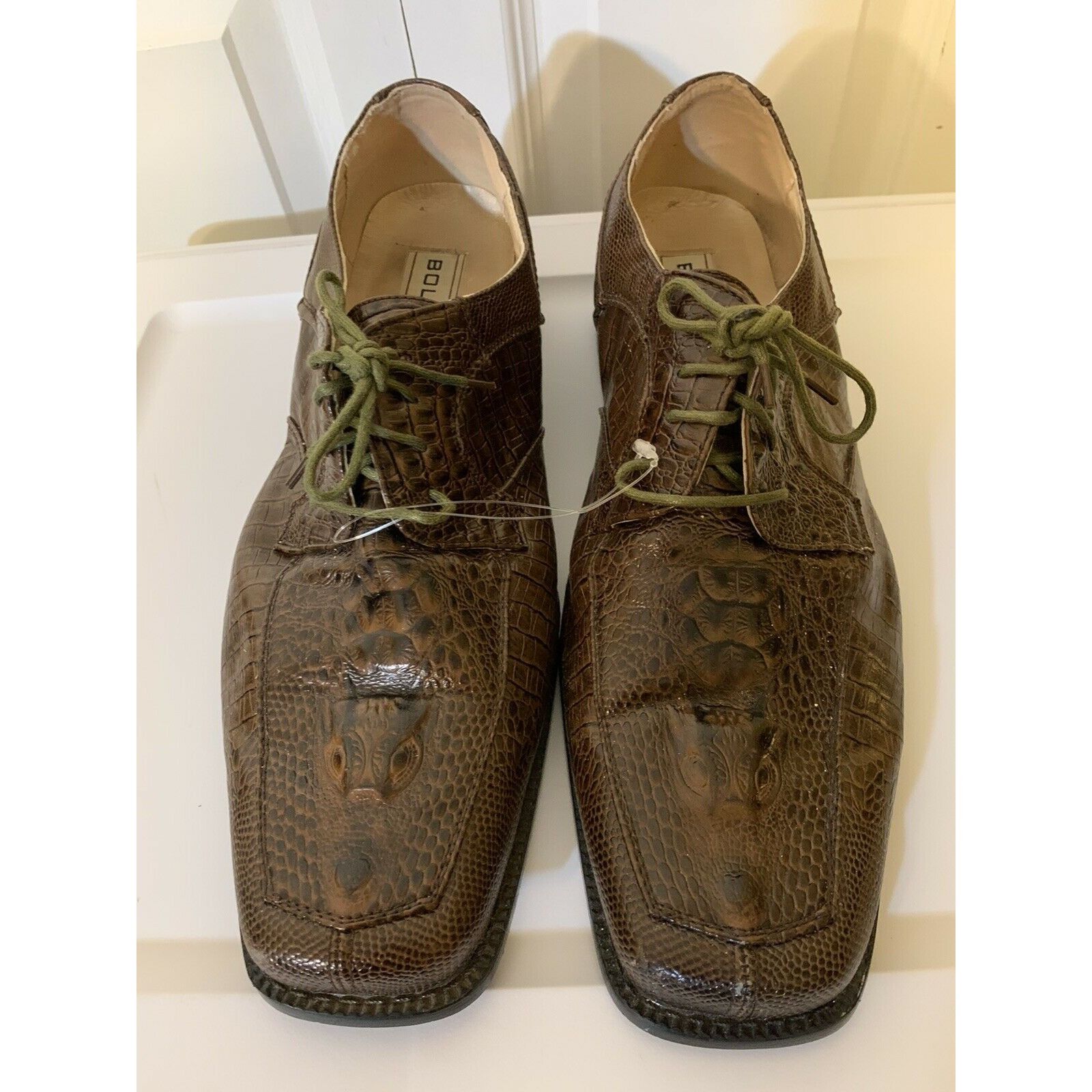Other Bolano Faux Snake Skin Trim Printed Men’s Sz 12 Lace Up Oxfo Size US 12 / EU 45 - 3 Thumbnail