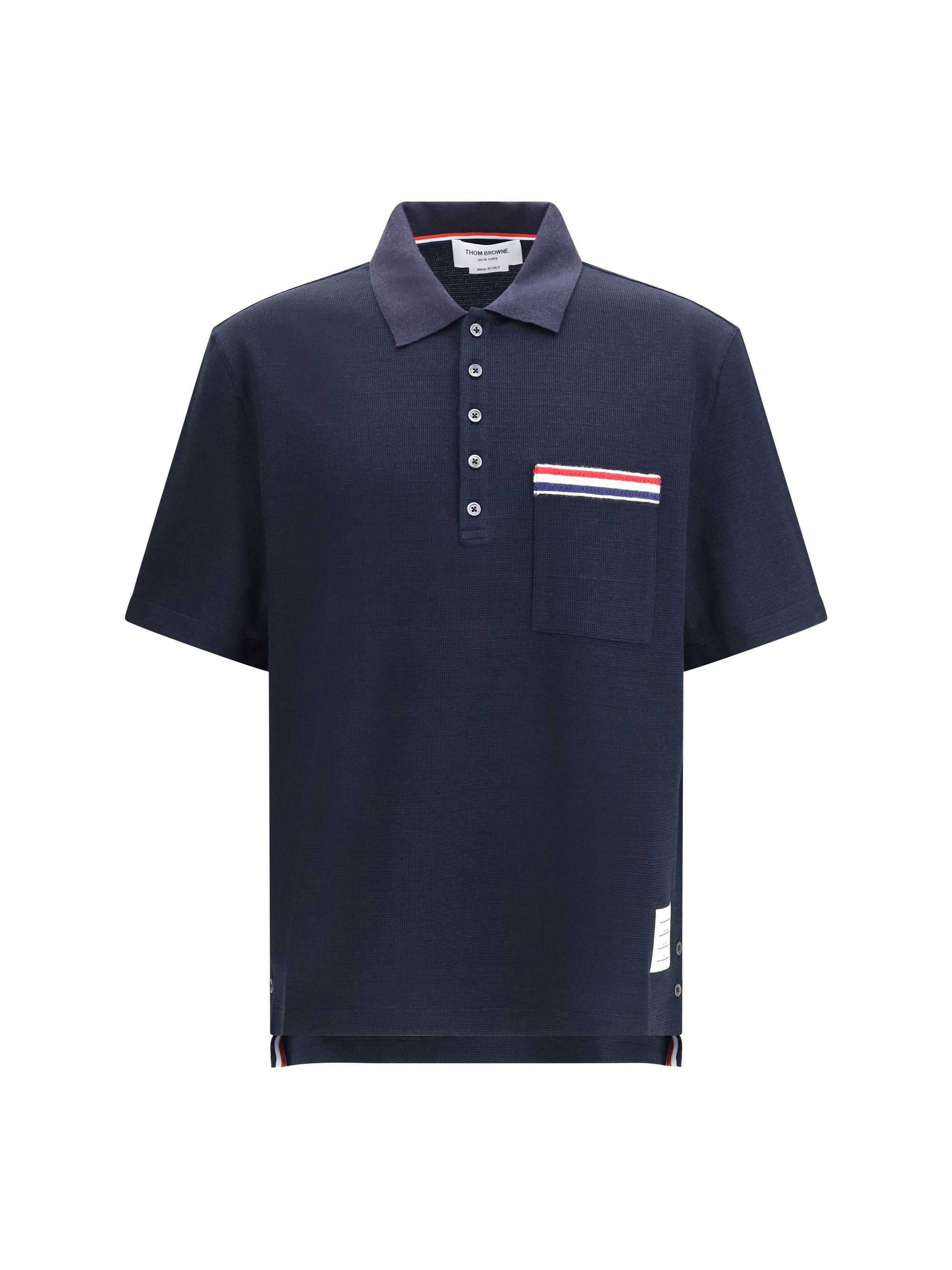 Thom Browne Short-sleeve Polo with chest pocket Size US L / EU 52-54 / 3 - 1 Thumbnail