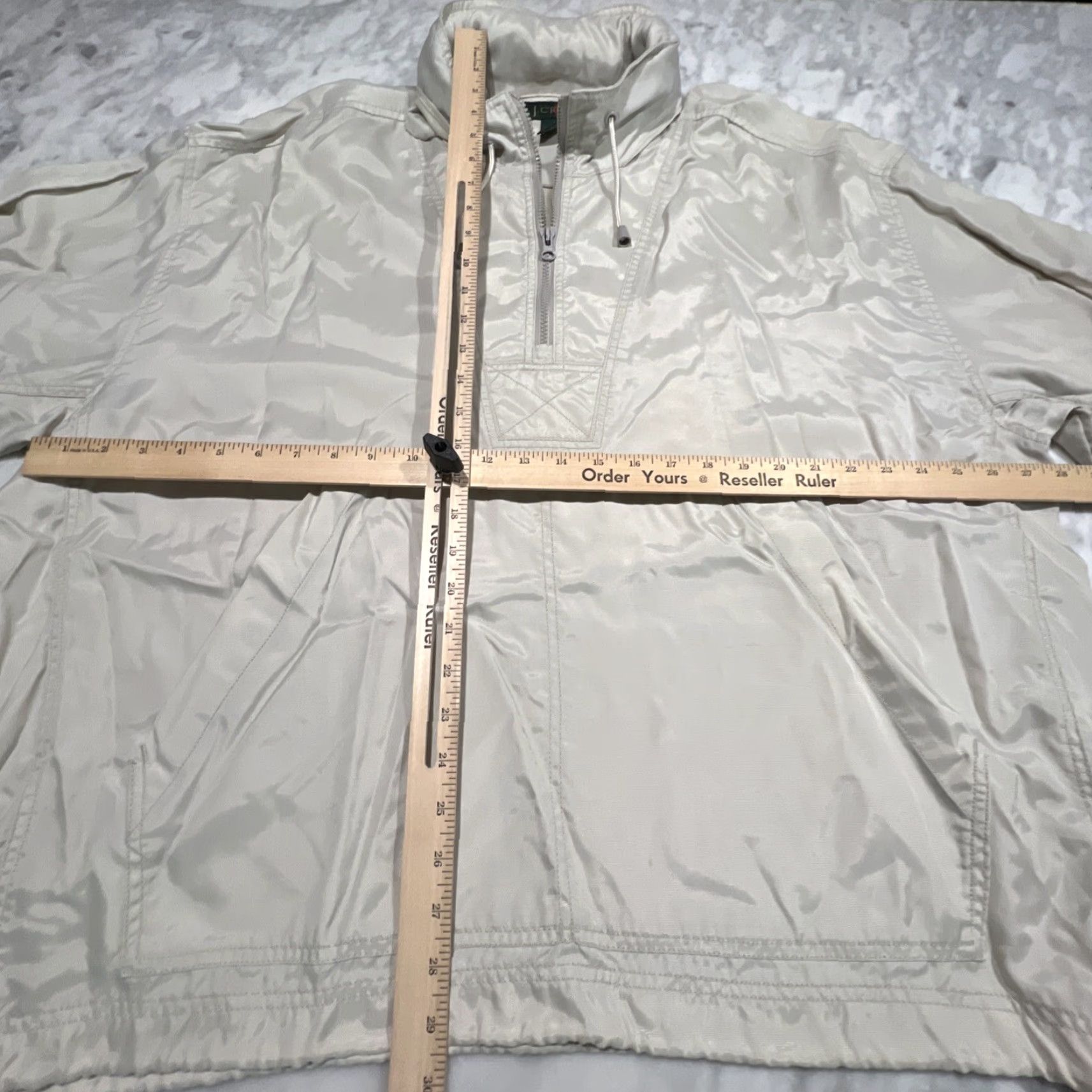 J.Crew Vintage J.Crew Anorak Hood Windbreaker Jacket Men XL Nylon Solid 90s Outdoor Sports Size US XL / EU 56 / 4 - 7 Thumbnail