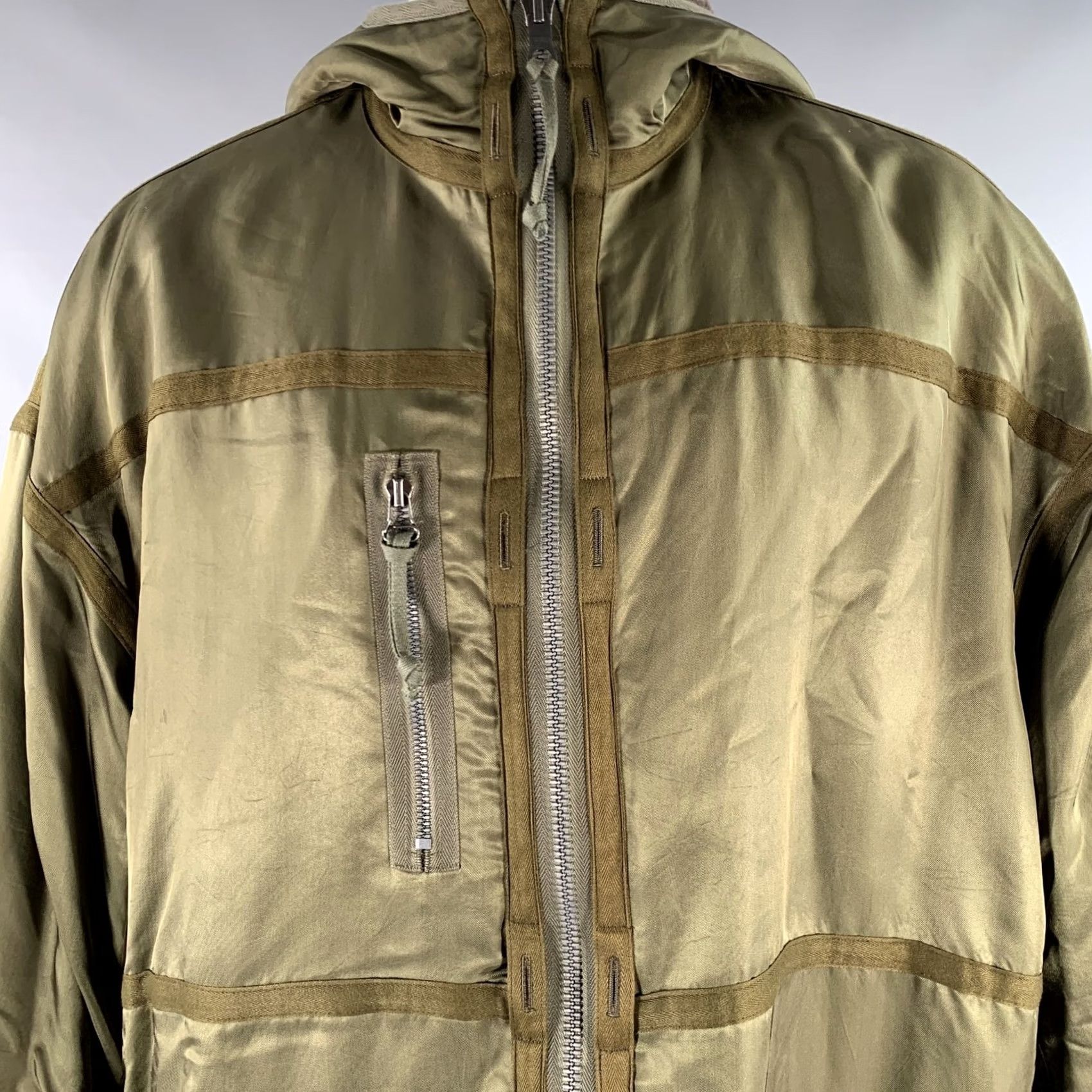 Visvim VISVIM Olive Mixed Materials Rayon Wool Reversible Jacket M Mens Size US M / EU 48-50 / 2 - 2 Thumbnail
