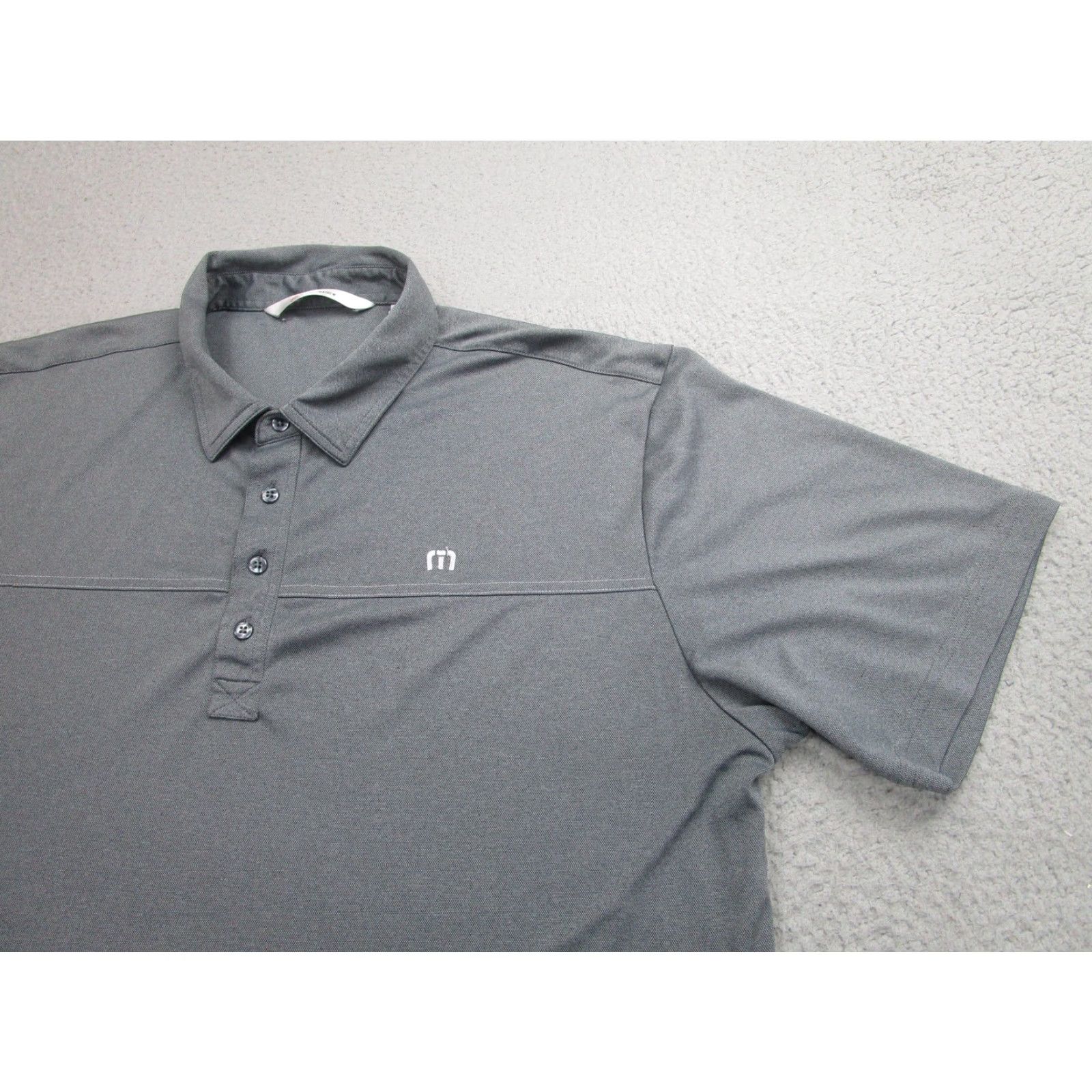 TravisMathew TravisMathew Polo Shirt Mens 2XL Gray Golf Performance Athletic Casual Stretch Size US XXL / EU 58 / 5 - 2 Thumbnail