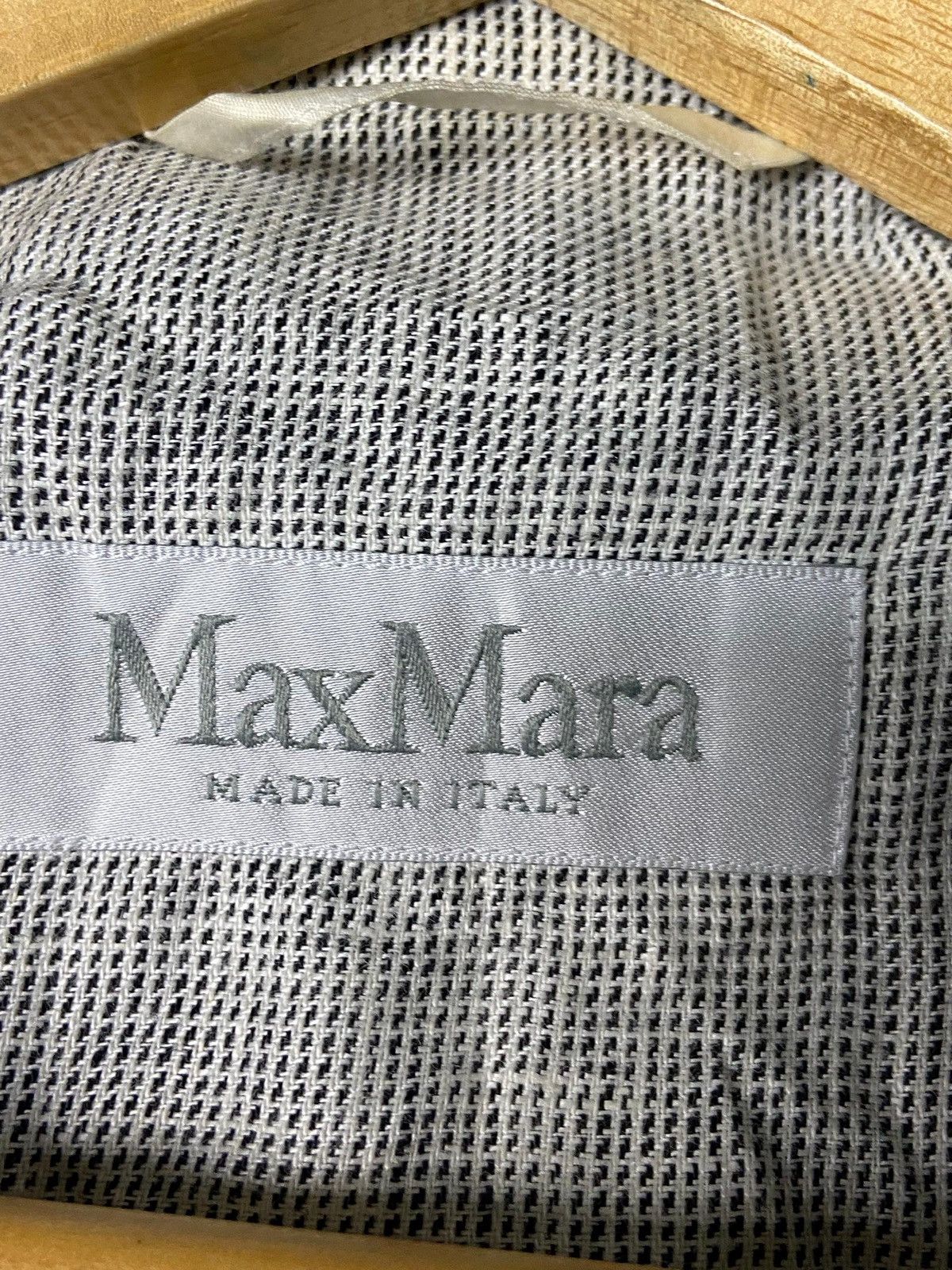 Max Mara Vintage Max Mara Crop Linen Blazer (152) Size XXS / US 00 / IT 34 - 6 Thumbnail