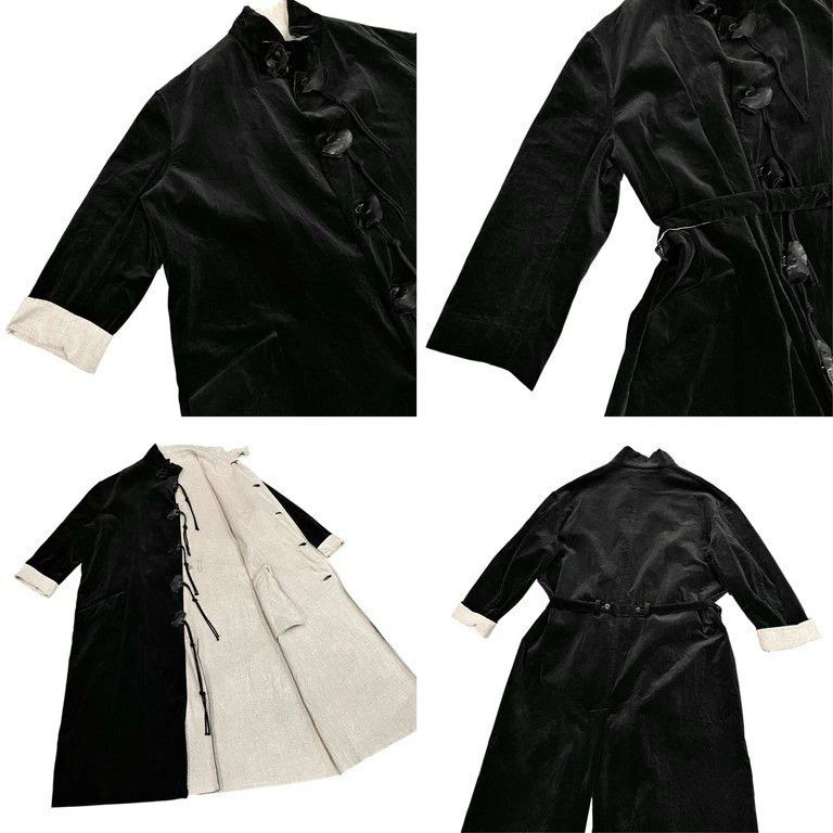 Yohji Yamamoto Yohji Yamamoto POUR HOMME 21AW DOUBLE FACED STAND COAT Size US L / EU 52-54 / 3 - 8 Thumbnail