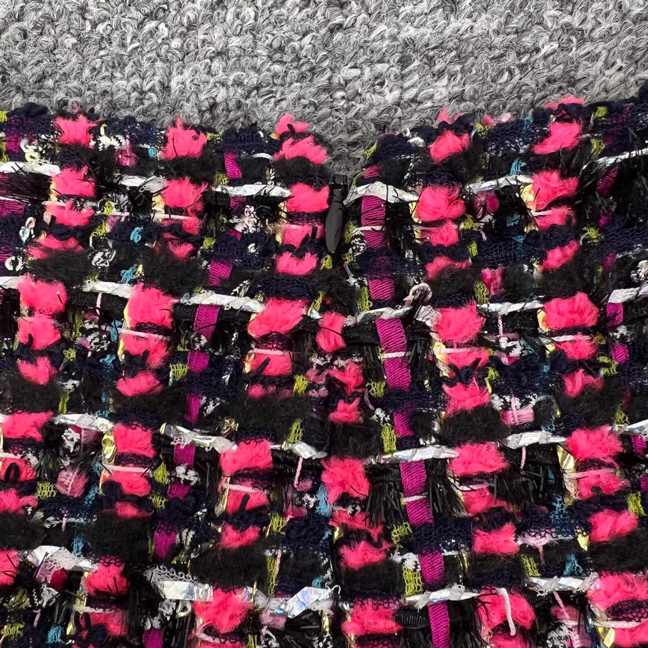 Chanel Chanel Woven Plaid Skirt Size 24" / US 00 / IT 34 - 4 Thumbnail