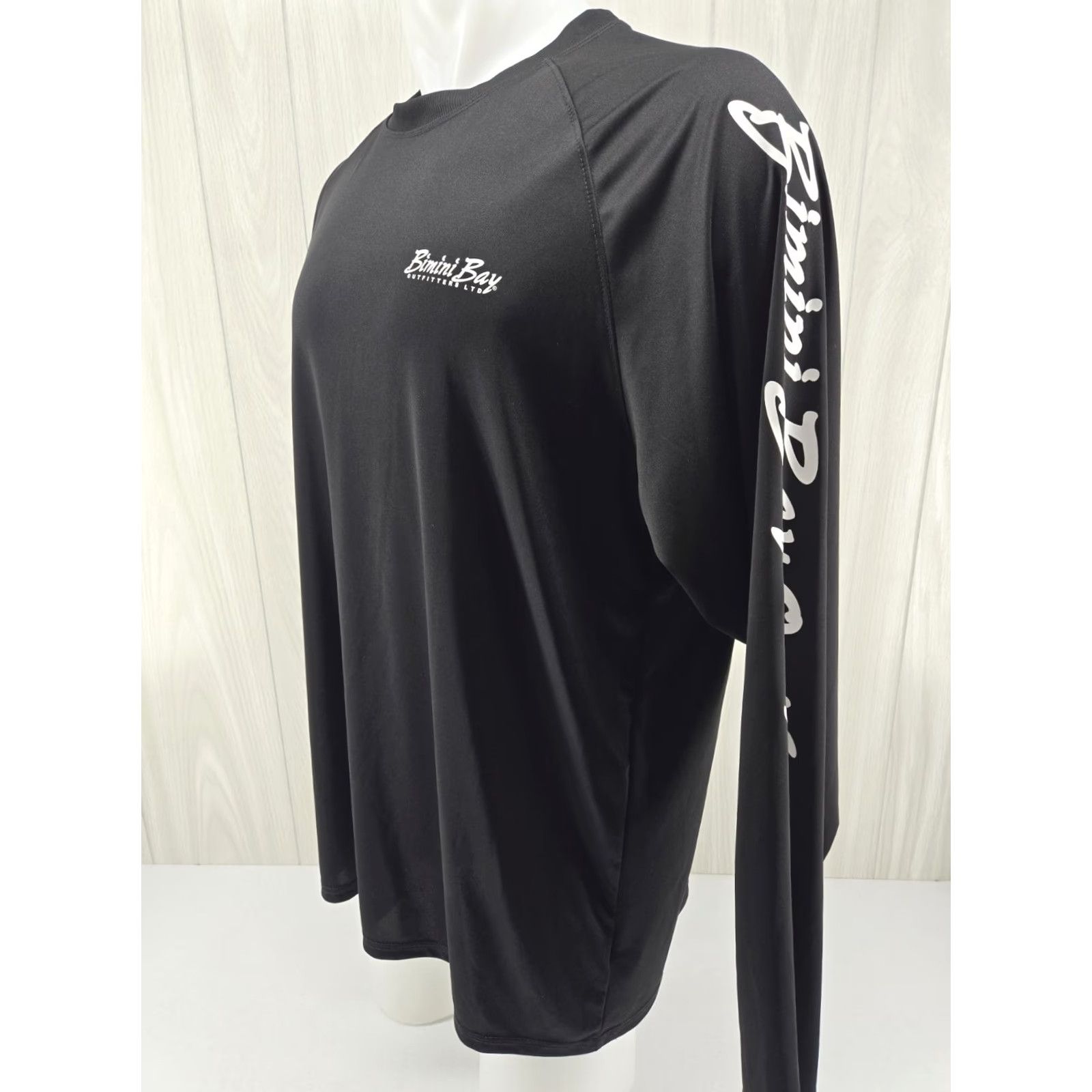 Vintage Bimini Bay Graphic Tee Men XL Black Fishing Polyester Pullover Long Sleeve Tee Size US XL / EU 56 / 4 - 4 Thumbnail