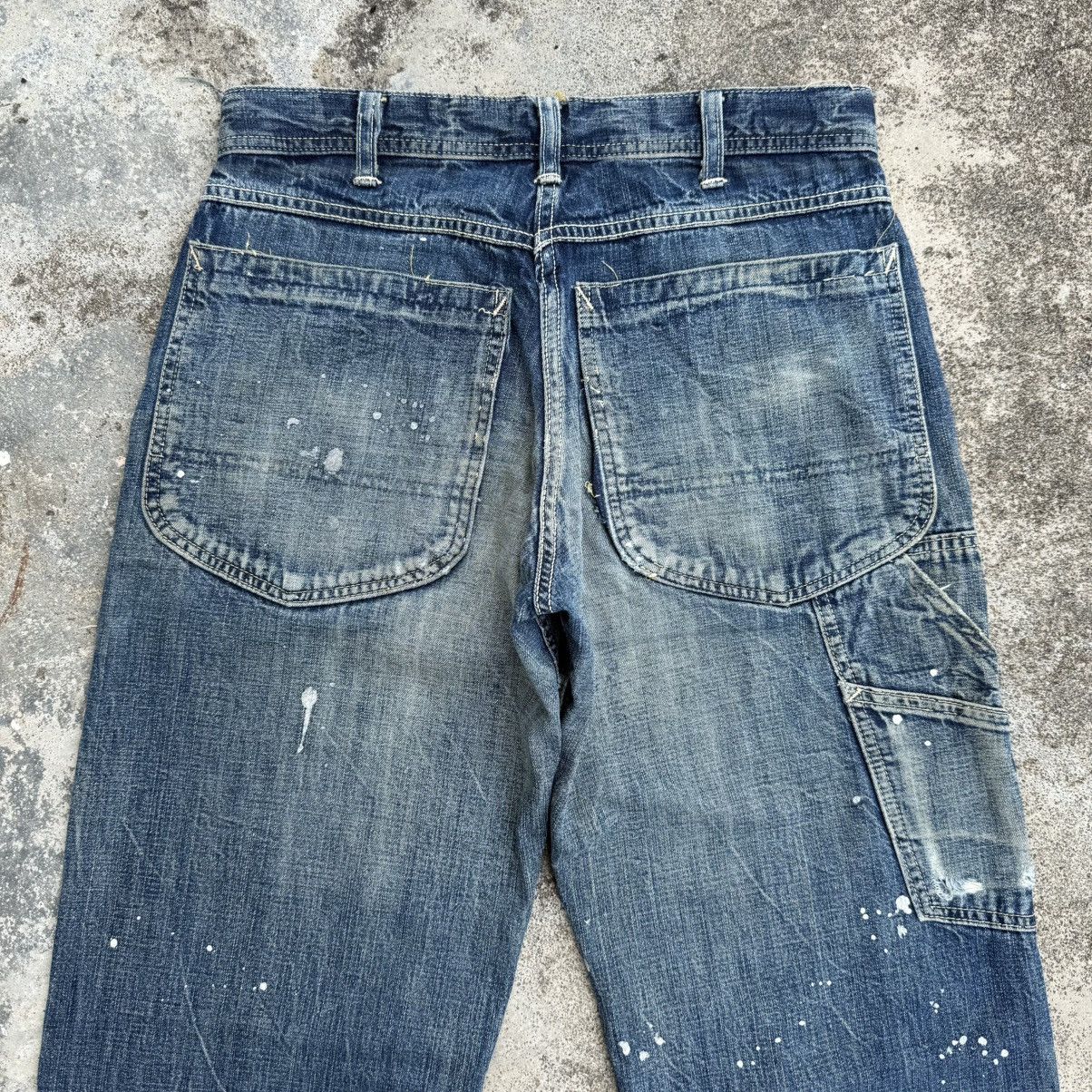 Japanese Brand VINTAGE UNION MADE FADED RIPPED JEANS DENIM CARGO PANTS Size US 30 / EU 46 - 10 Thumbnail