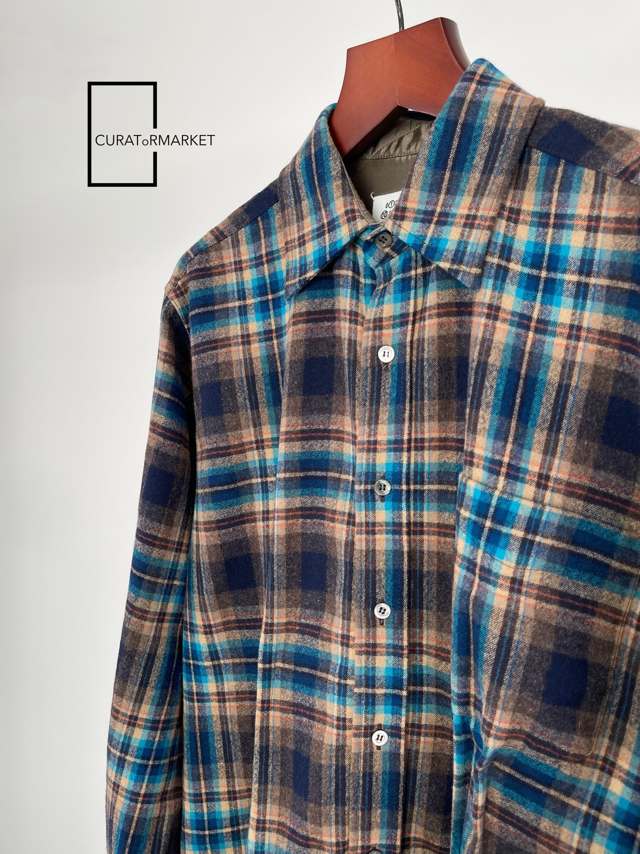 Maison Margiela EU50 RARE Pendleton Wool Flannel Plaid Snap Back Stitch SS24 Size US M / EU 48-50 / 2 - 4 Thumbnail