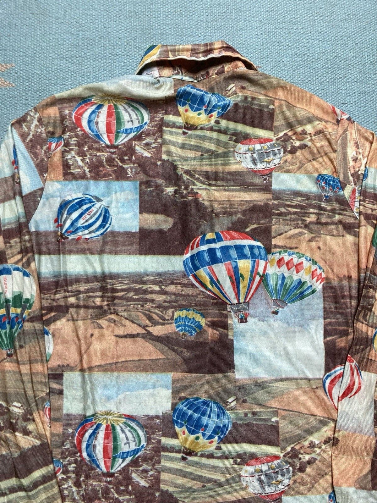 Vintage Vtg 70s disco shirt picture print hot air balloon women’s 16 Size M / US 6-8 / IT 42-44 - 6 Thumbnail