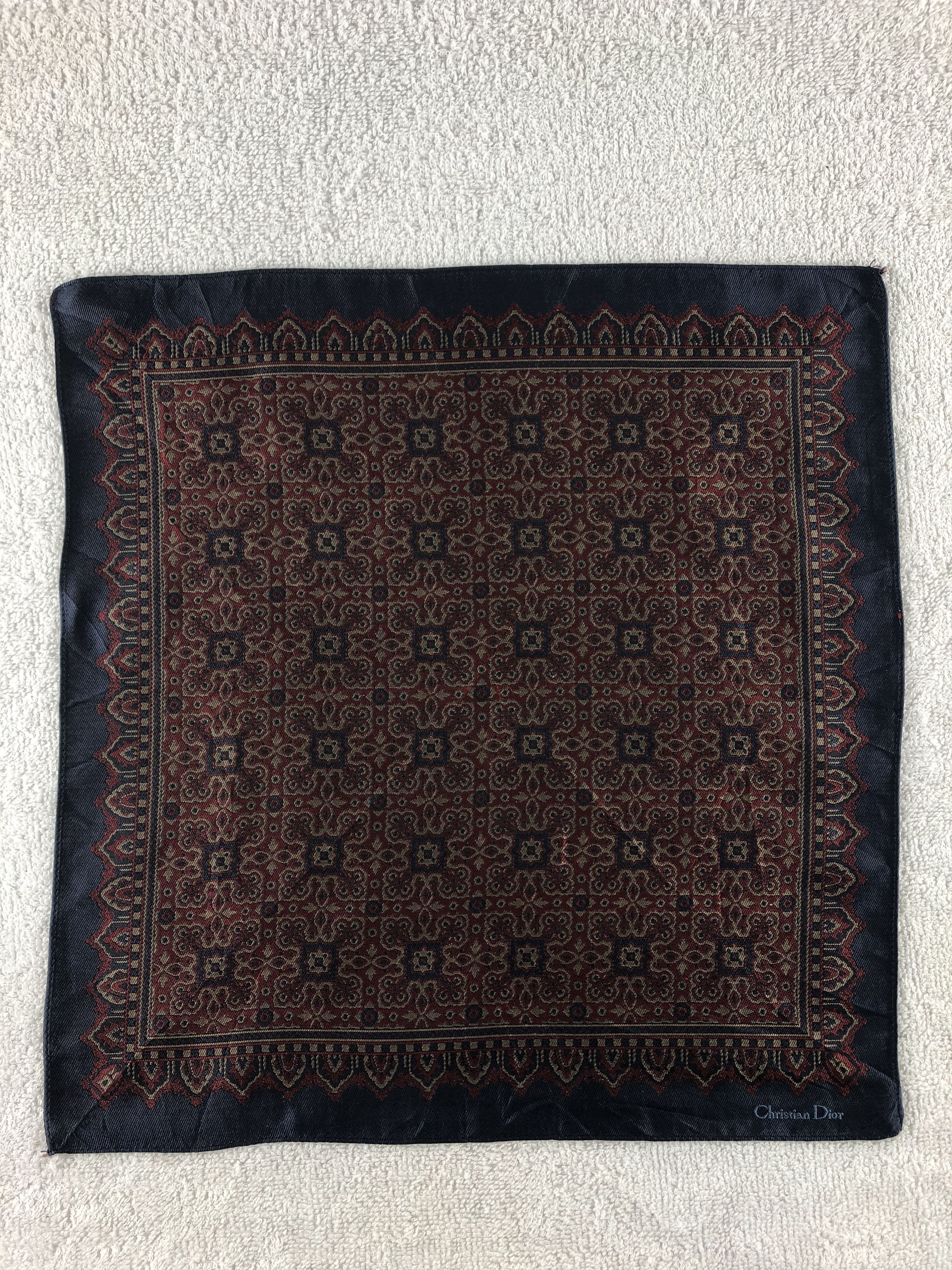 Vintage Christian Dior Mini Handkerchief / Bandana / Neckerchief Size ONE SIZE - 1 Thumbnail