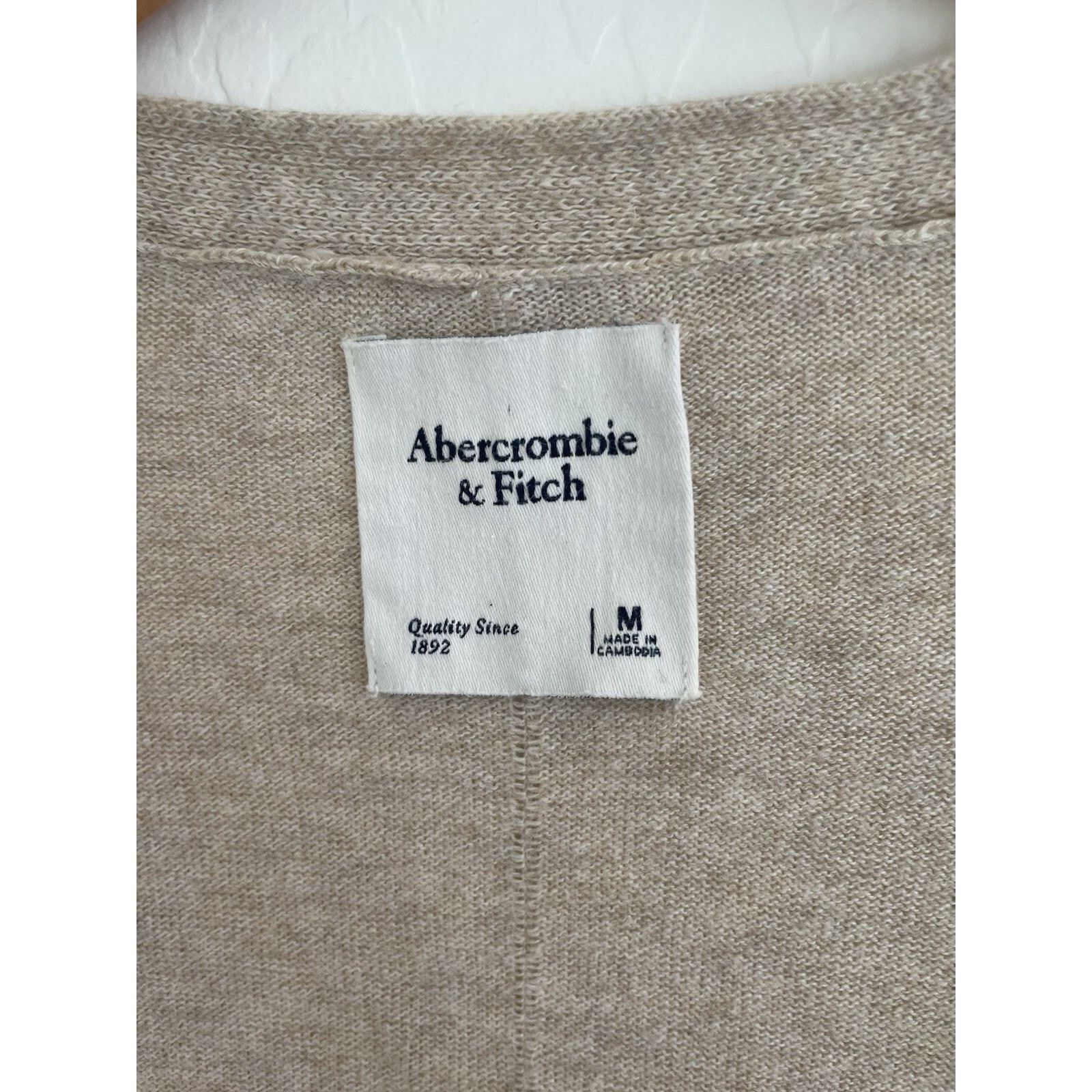 Abercrombie & Fitch Abercrombie & Fitch Beige Long Oversize Cardigan Sweater S Size S / US 4 / IT 40 - 5 Thumbnail