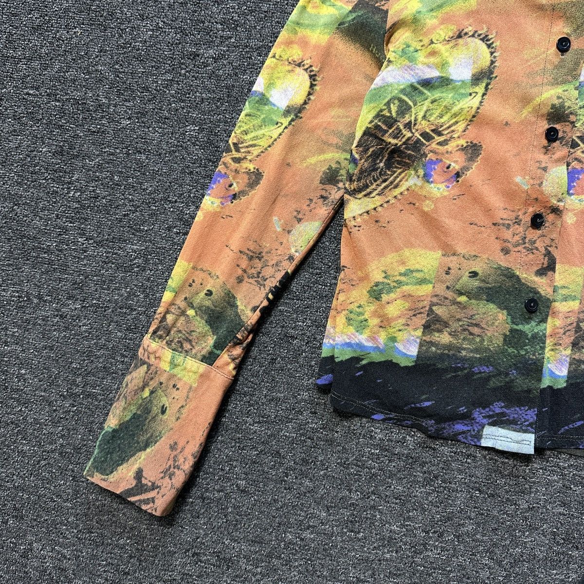 Japanese Brand × Vintage Vintage Mesh Printed Shirt like Jean Paul Gaultier Style Size M / US 6-8 / IT 42-44 - 3 Thumbnail
