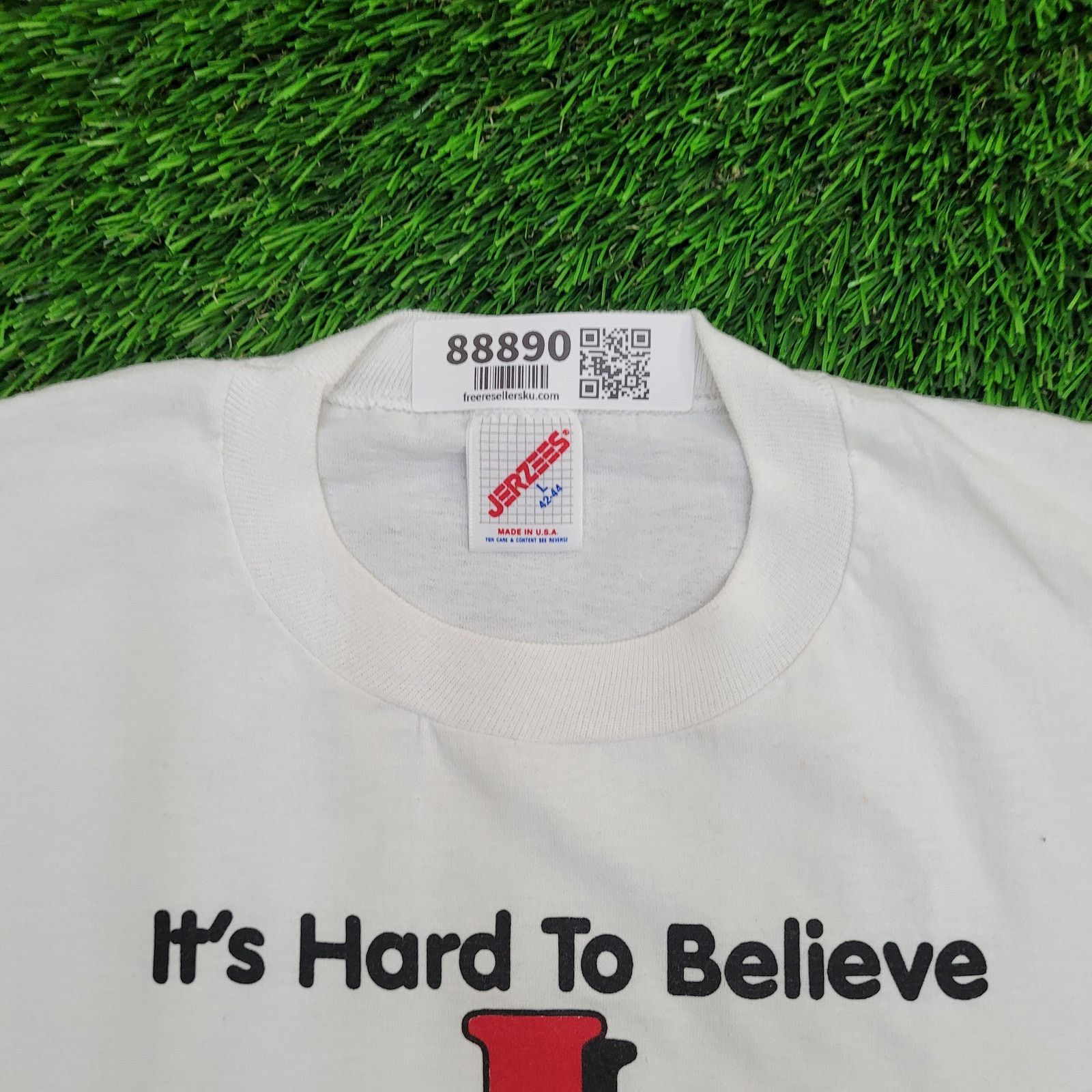 Jerzees VTG 90s "40 Was Old" T-Shirt Mens L Single Stitch USA Size US L / EU 52-54 / 3 - 2 Thumbnail