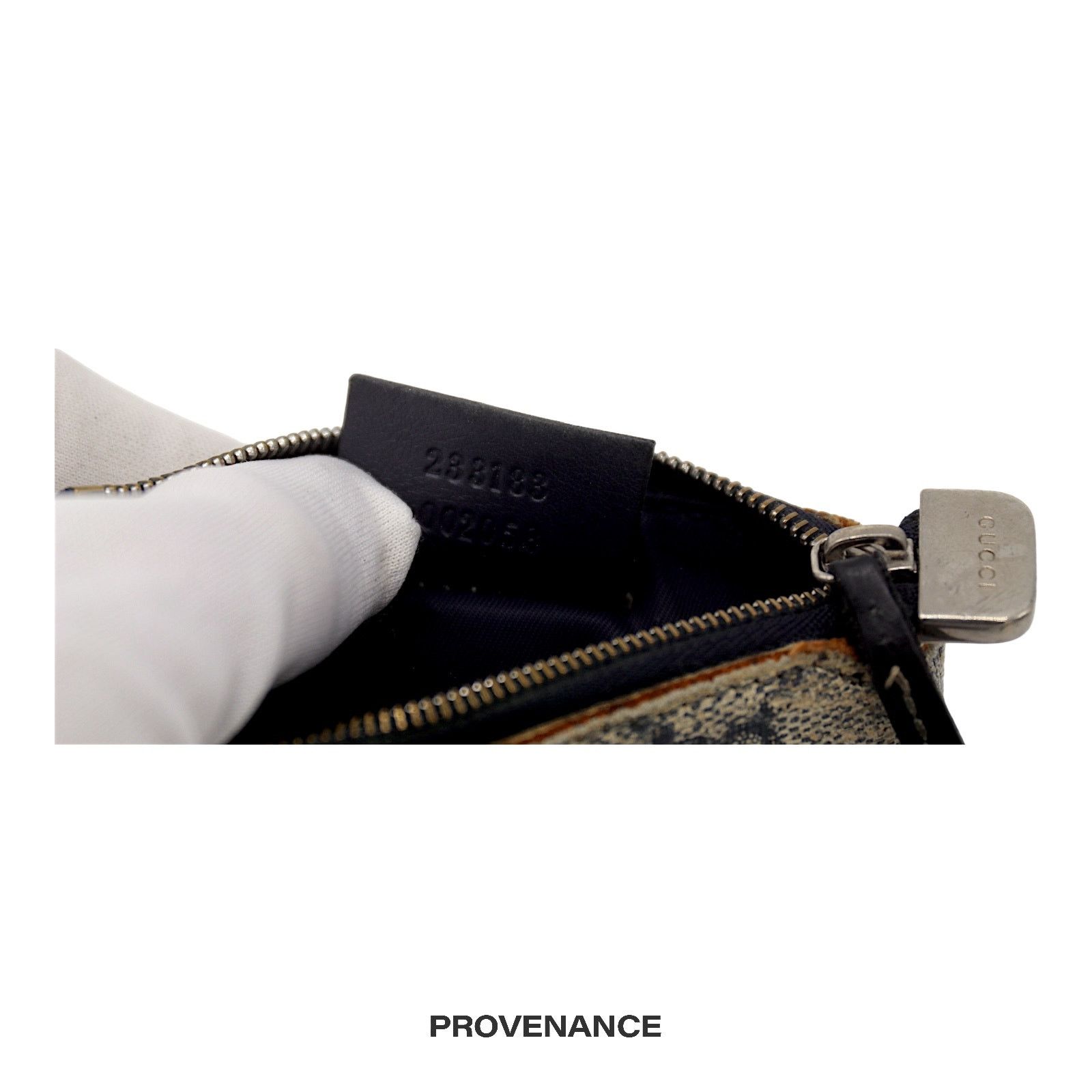 Gucci 🔴 Gucci Key Pouch Cles - GG Supreme Navy Size ONE SIZE - 7 Thumbnail