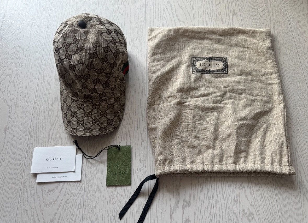 Gucci Gucci baseball Cap Beige Large Size ONE SIZE - 1 Thumbnail