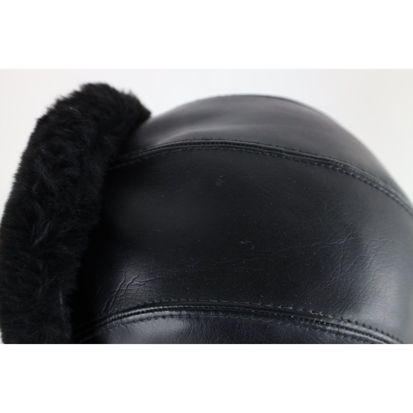 Vintage Vintage 70s Streetwear Quilted Faux Leather Trapper Hat Size ONE SIZE - 6 Thumbnail