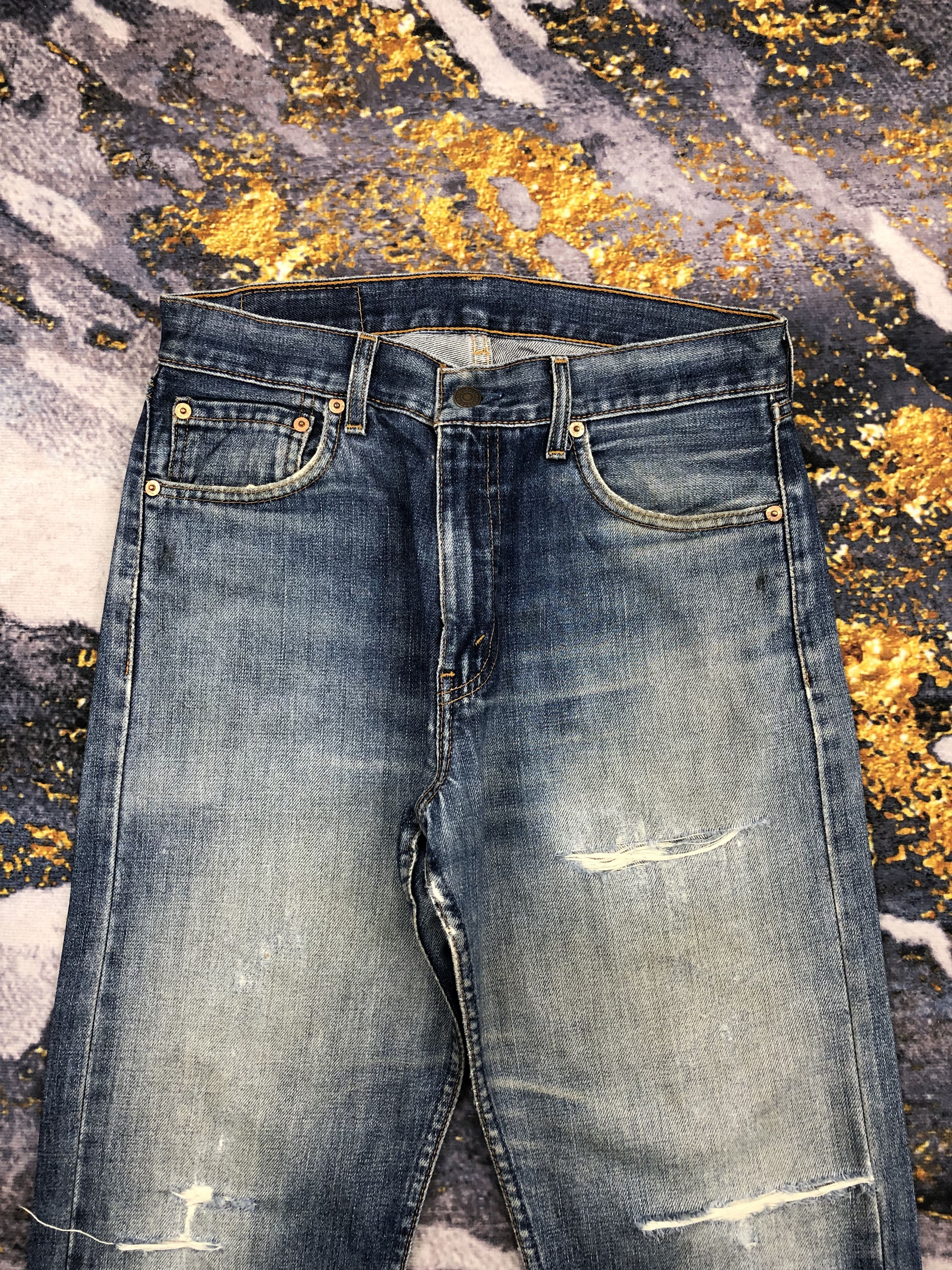 Levi's Vintage 90s Levis 505 Faded Blue Jeans DPP0200 Size US 31 - 2 Thumbnail