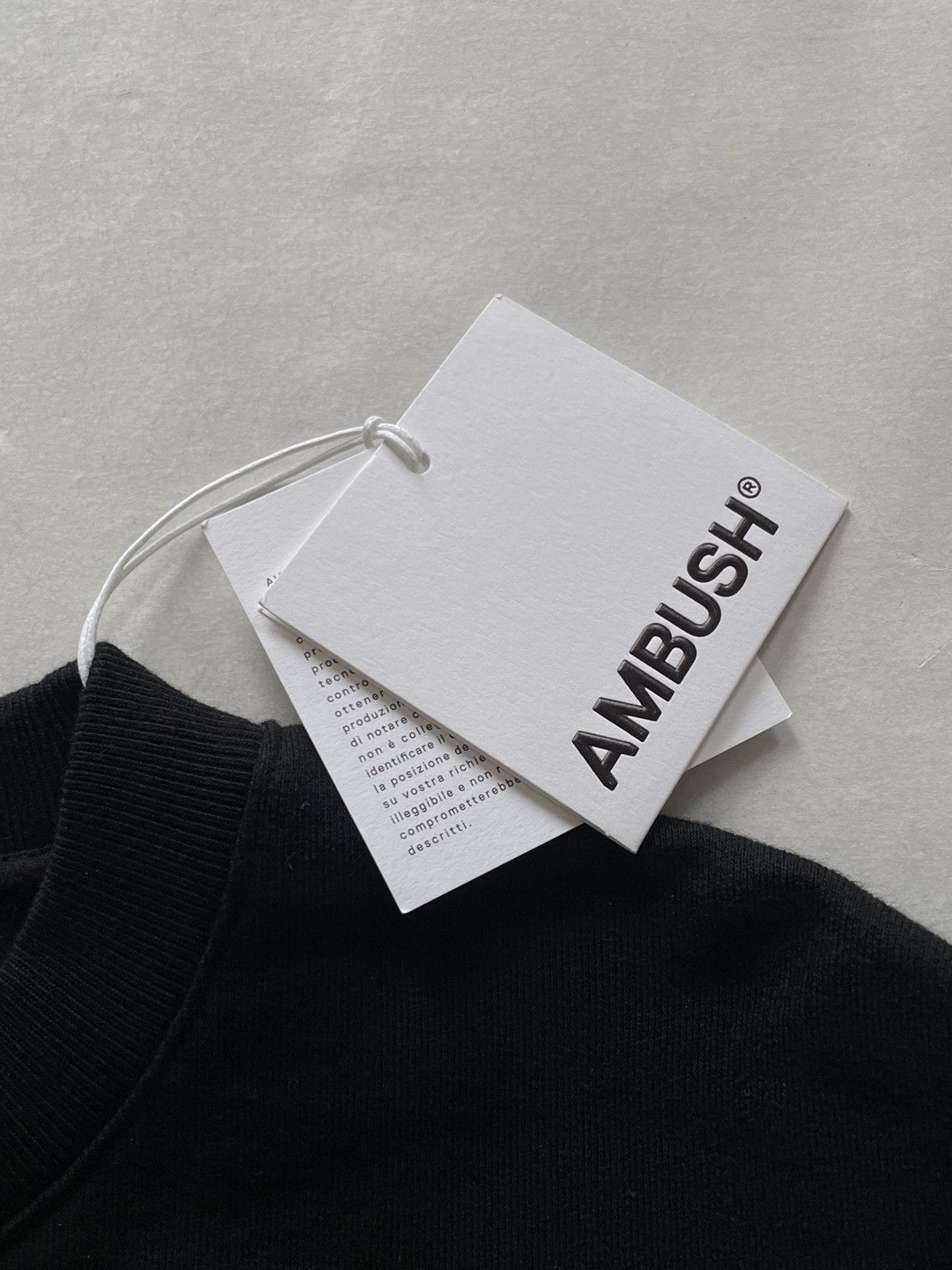 Ambush Design Ambush Fleece Workshop Crewneck Sweatshirt Black/Tofu Size US S / EU 44-46 / 1 - 6 Thumbnail
