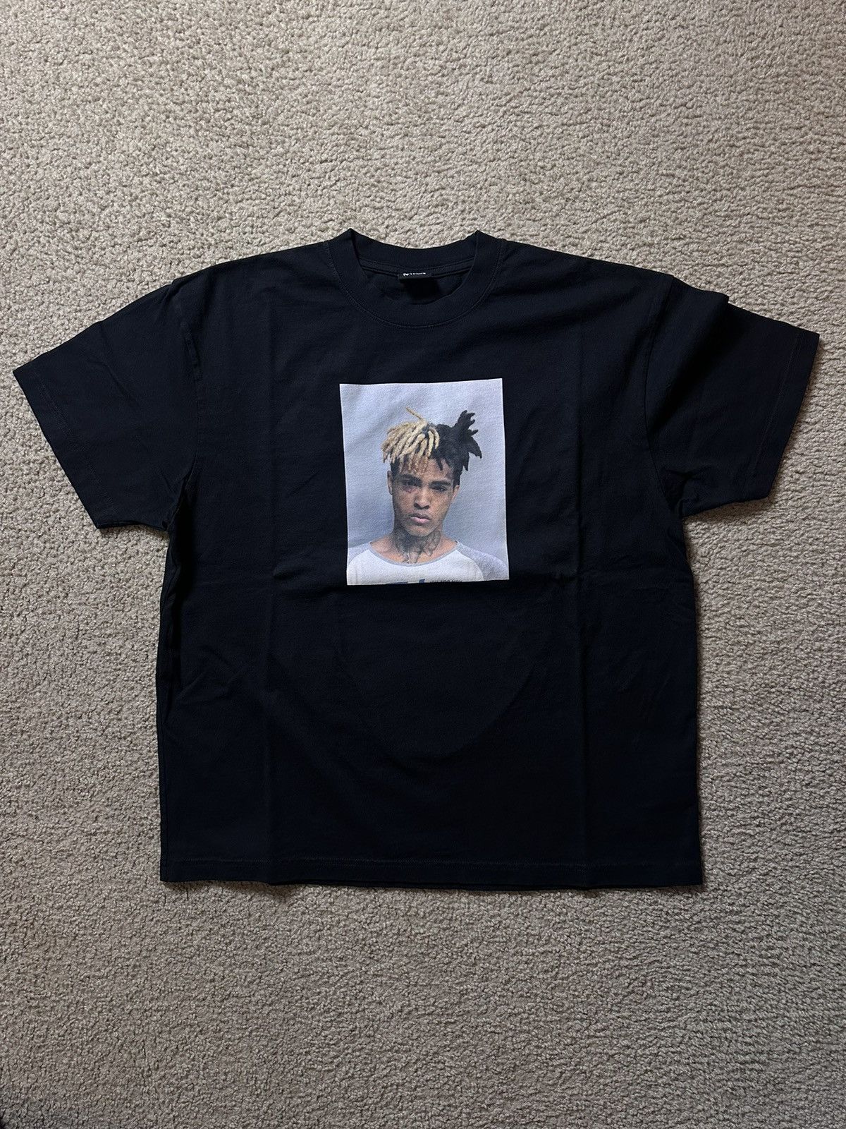 image of Revenge Xxxtentacion Mugshot Tee in Black, Men's (Size XL)