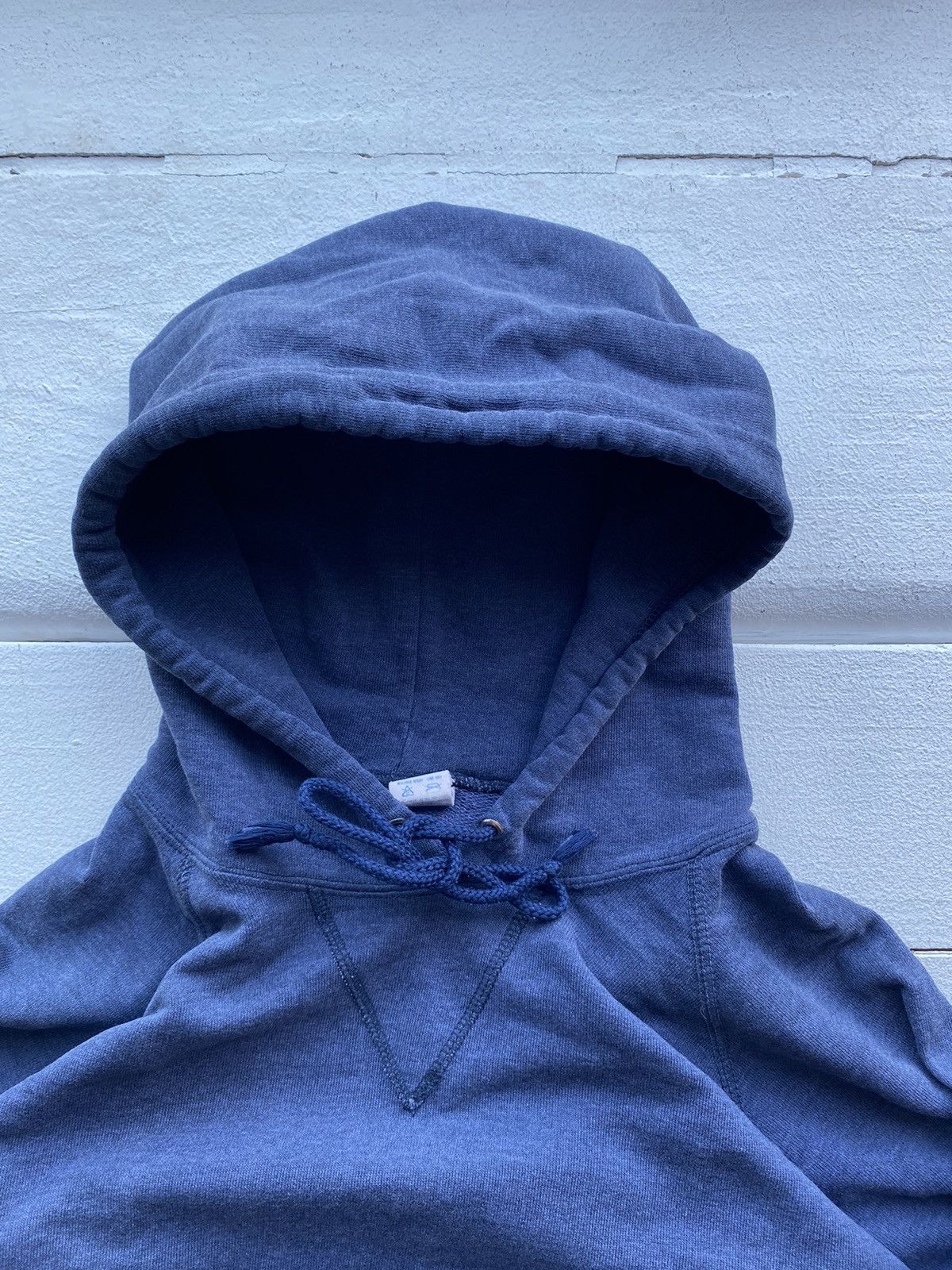 Champion 🔥90s Champion Sun Faded Oversized Blue mens Hoodie rare Size US XL / EU 56 / 4 - 4 Thumbnail