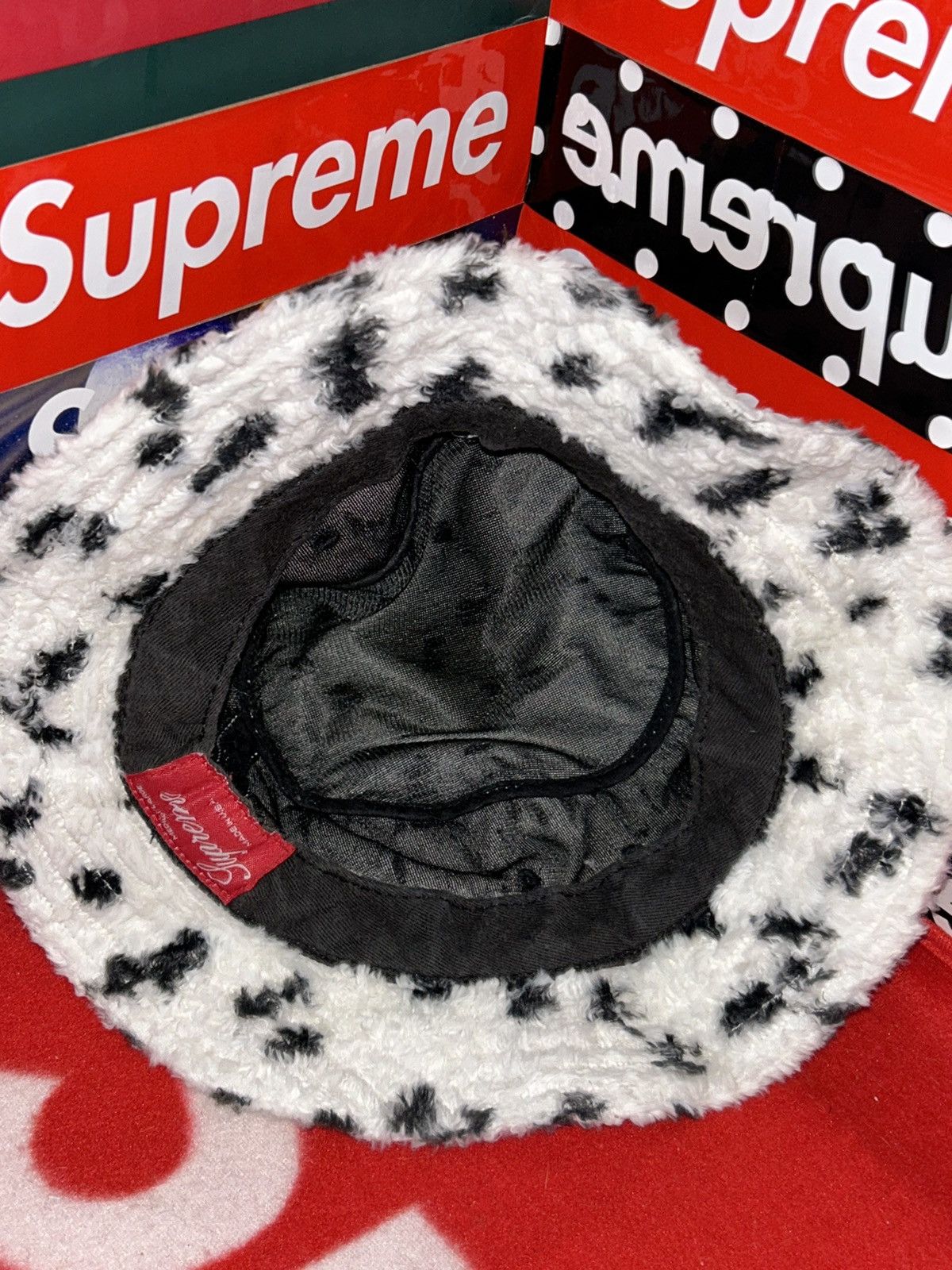 Supreme Supreme Fur Crusher Hat Dalmatian SS14 size M/L VNDS Size ONE SIZE - 7 Thumbnail