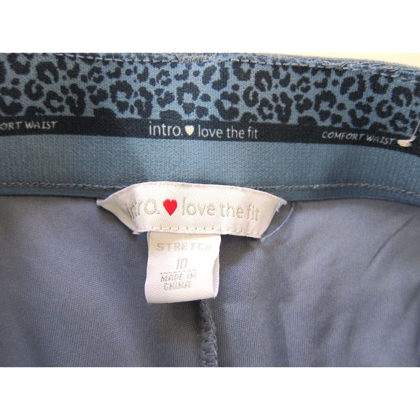 Vintage Intro Love The Fit Blue Cotton Stretch Button Pocket Skirt Skort Women 10 Size 32" / US 10 / IT 46 - 4 Thumbnail