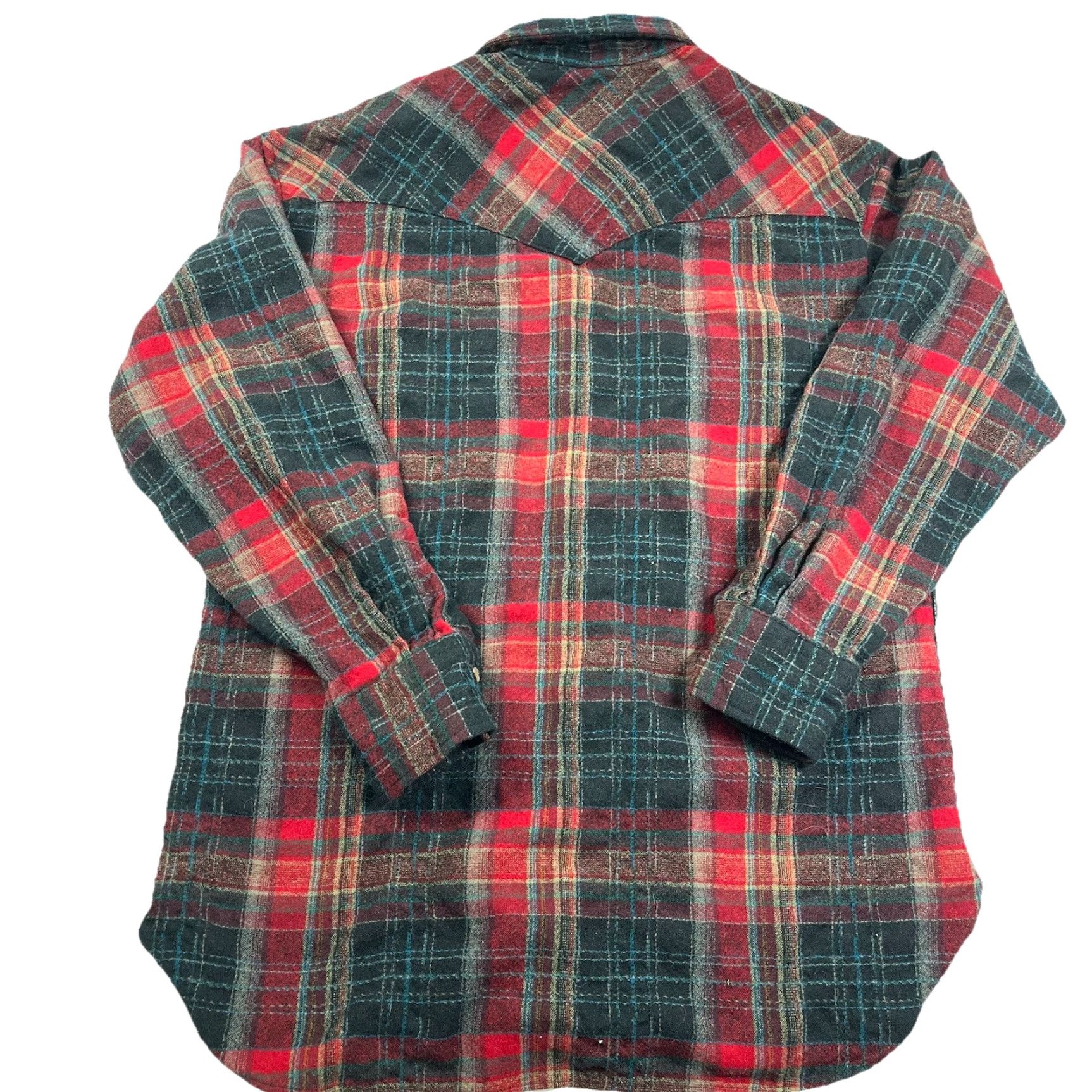 Pendleton VINTAGE Pendleton High Grade Western Wear Pearl Snap Plaid Shirt Large Mens Western 50s 60s 70s Cowboy Outdoor Size US L / EU 52-54 / 3 - 2 Thumbnail