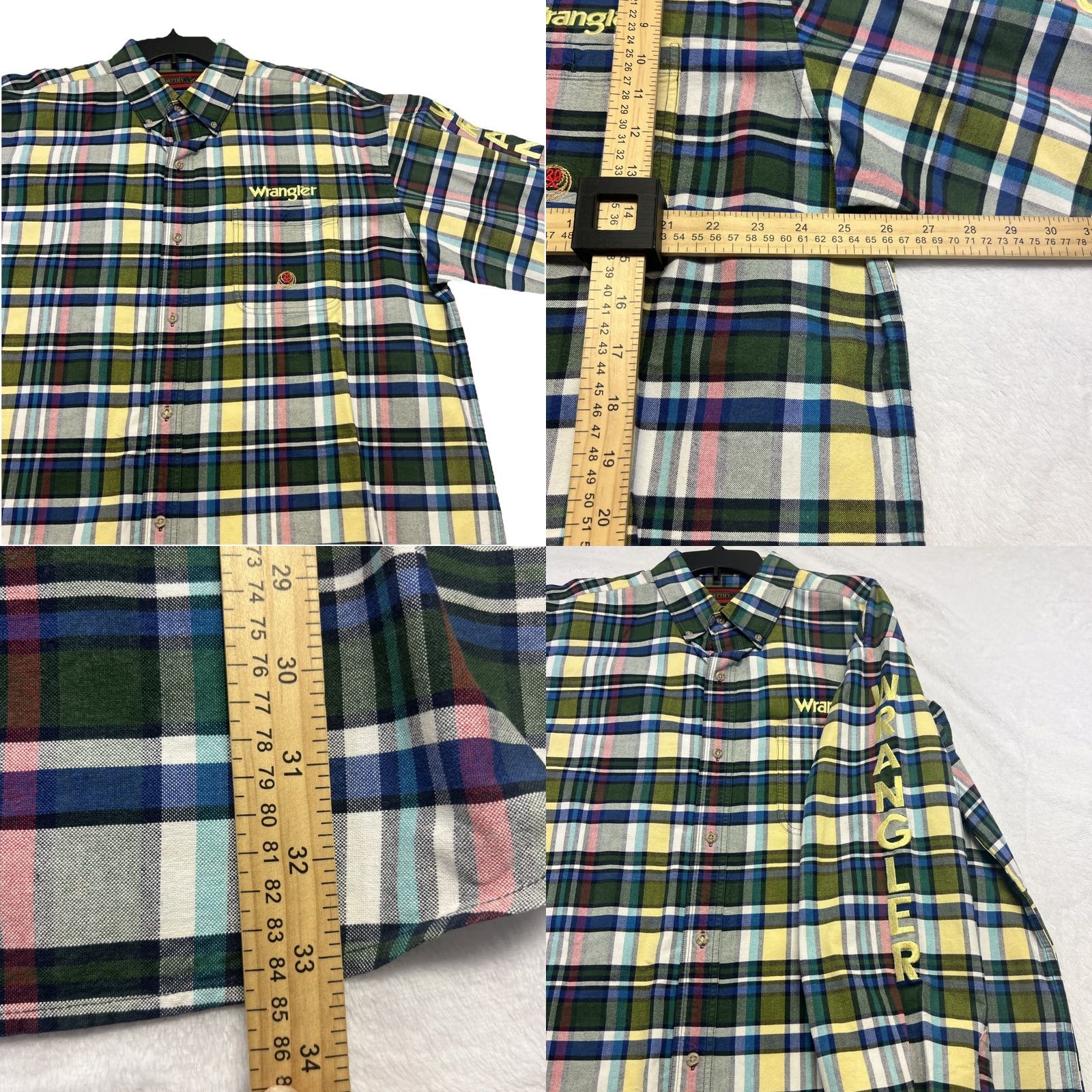 Wrangler Wrangler Button-Down Shirt XXL Multicolor Plaid Long Sleeve Men’s Cotton Woven Casual Cowboy 2XL Shirt Size US XXL / EU 58 / 5 - 8 Thumbnail