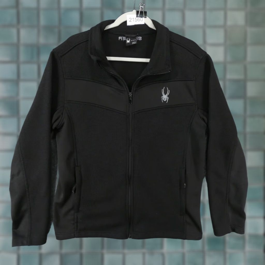 Spyder Spyder Jacket Mens M Black Full Zip Fleece Logo Size US M / EU 48-50 / 2 - 1 Thumbnail