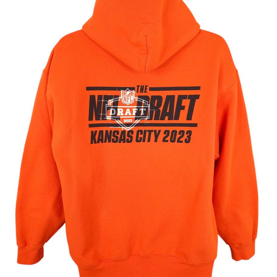 NFL 2023 NFL Draft Sweatshirt Hoodie Mens Size Large Orange Size US L / EU 52-54 / 3 - 1 Thumbnail