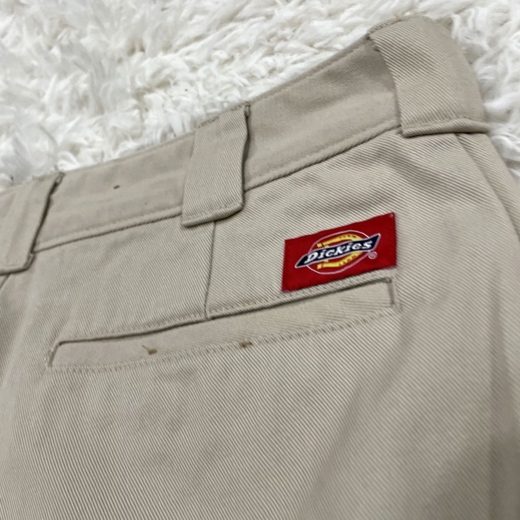 Dickies DICKIES Pants Women 5/27 Work Crop Roll Hem Khaki Logo Heritage Pants 5/27 30x28 Size 27" / US 4 / IT 40 - 5 Thumbnail