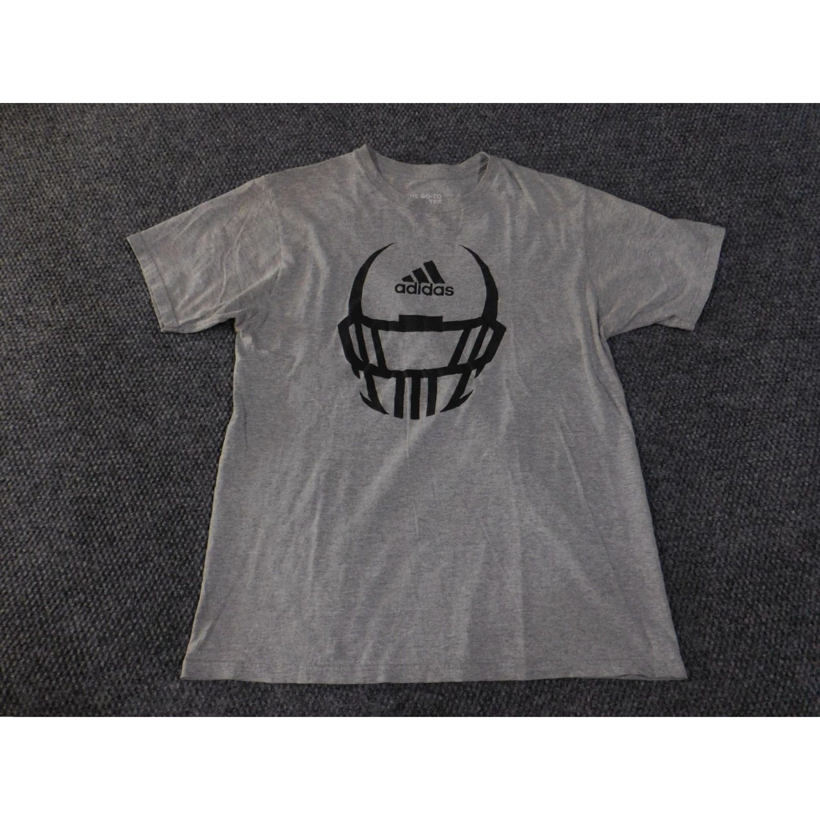 Adidas Adidas Shirt Mens Large Gray The Go To Tee Football Helmet Graphic Size US L / EU 52-54 / 3 - 2 Thumbnail