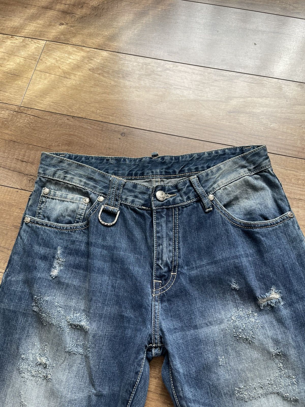 Roen Roen Japan Distressed Denim Jeans Size US 33 - 4 Thumbnail