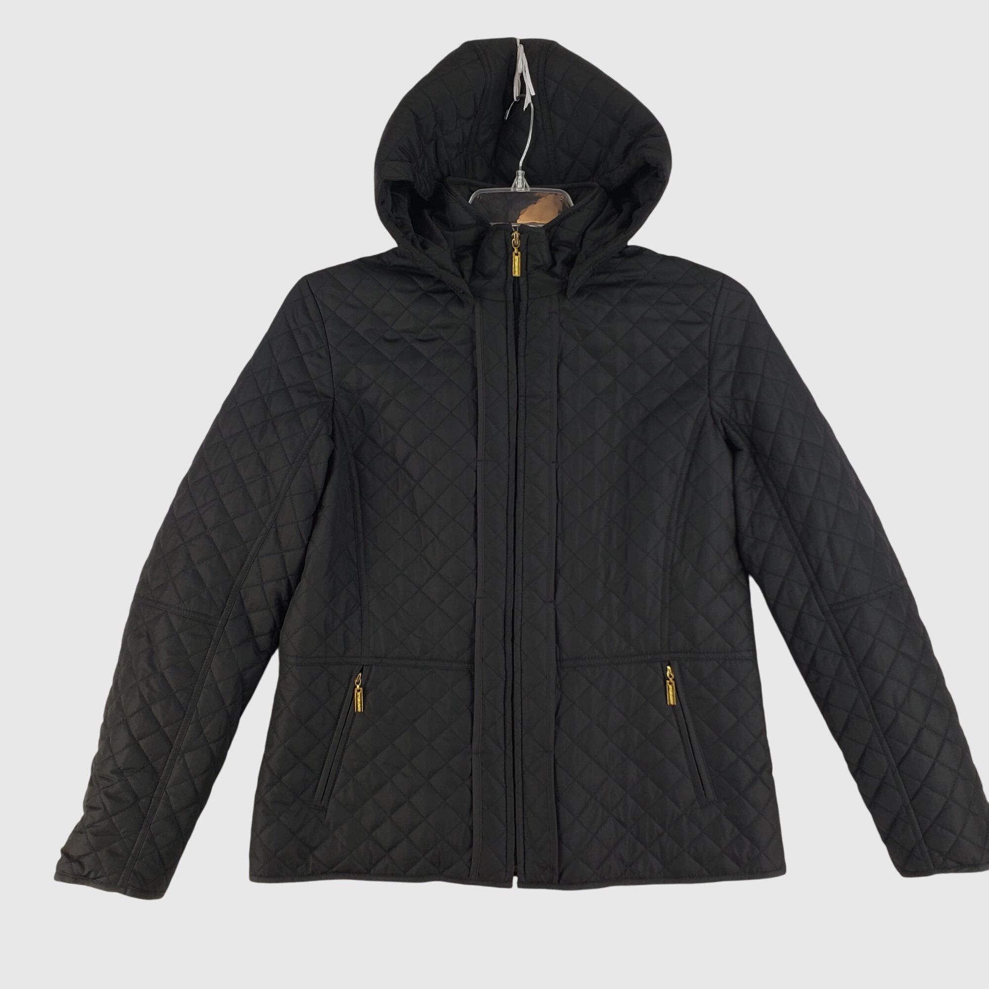 Other WeatherTamer Womens Weatherproof Quilted Hooded Jacket Black Size M / US 6-8 / IT 42-44 - 1 Thumbnail