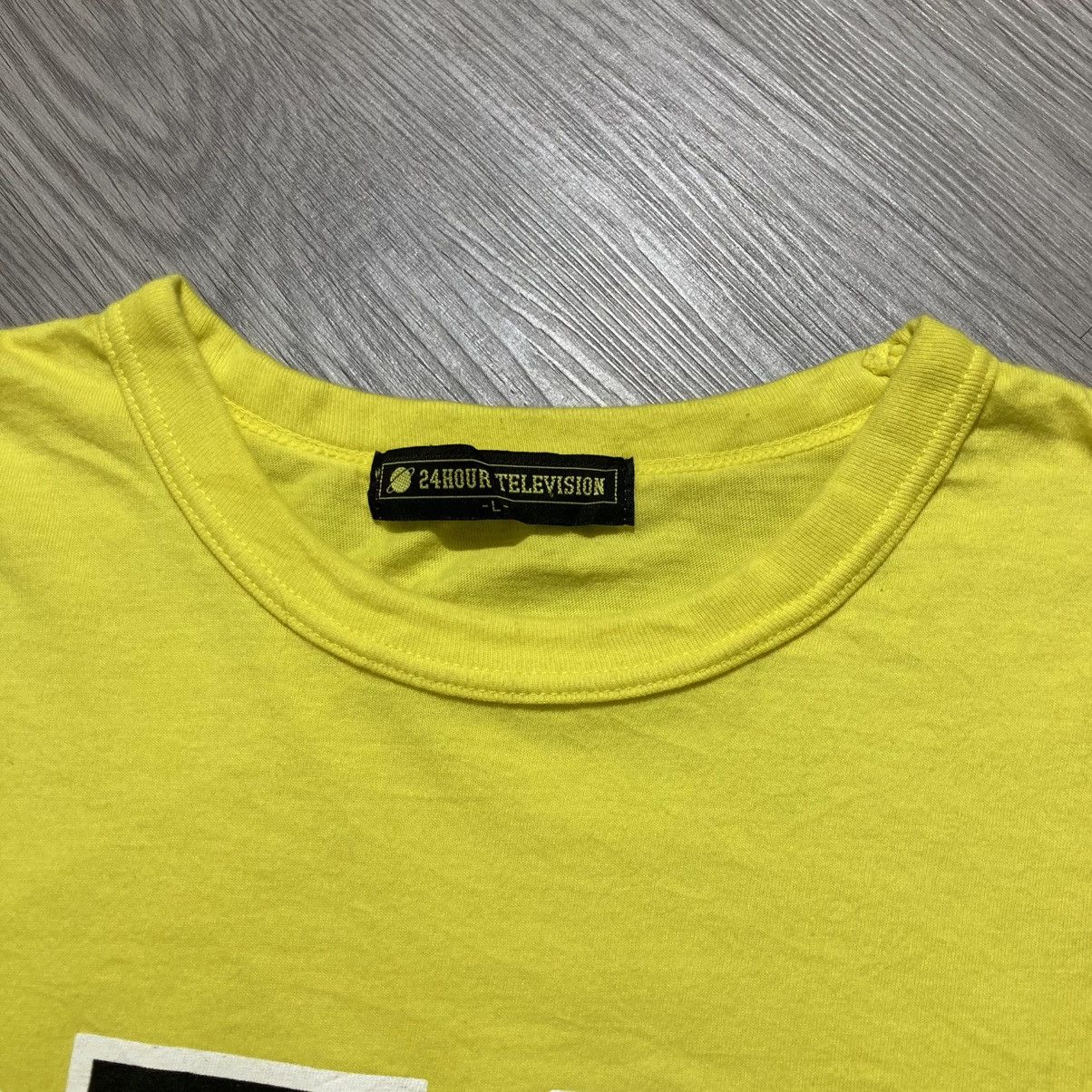 Japanese Brand Vintage 24 Hour Television Big Logo T-shirt Yellow Size US M / EU 48-50 / 2 - 11 Thumbnail