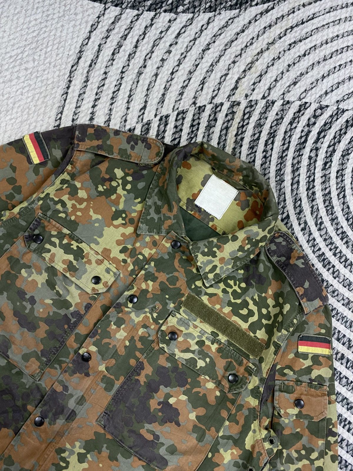 Vintage Vintage German Army Flecktarn Field Camouflage Jacket Size US M / EU 48-50 / 2 - 6 Thumbnail