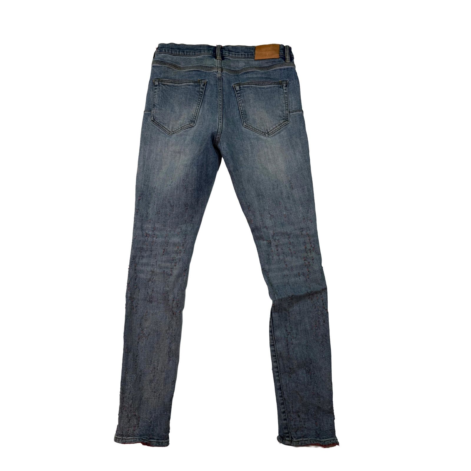 Purple Brand Purple Brand Red Stitch Light Wash Jeans Size US 31 - 2 Thumbnail