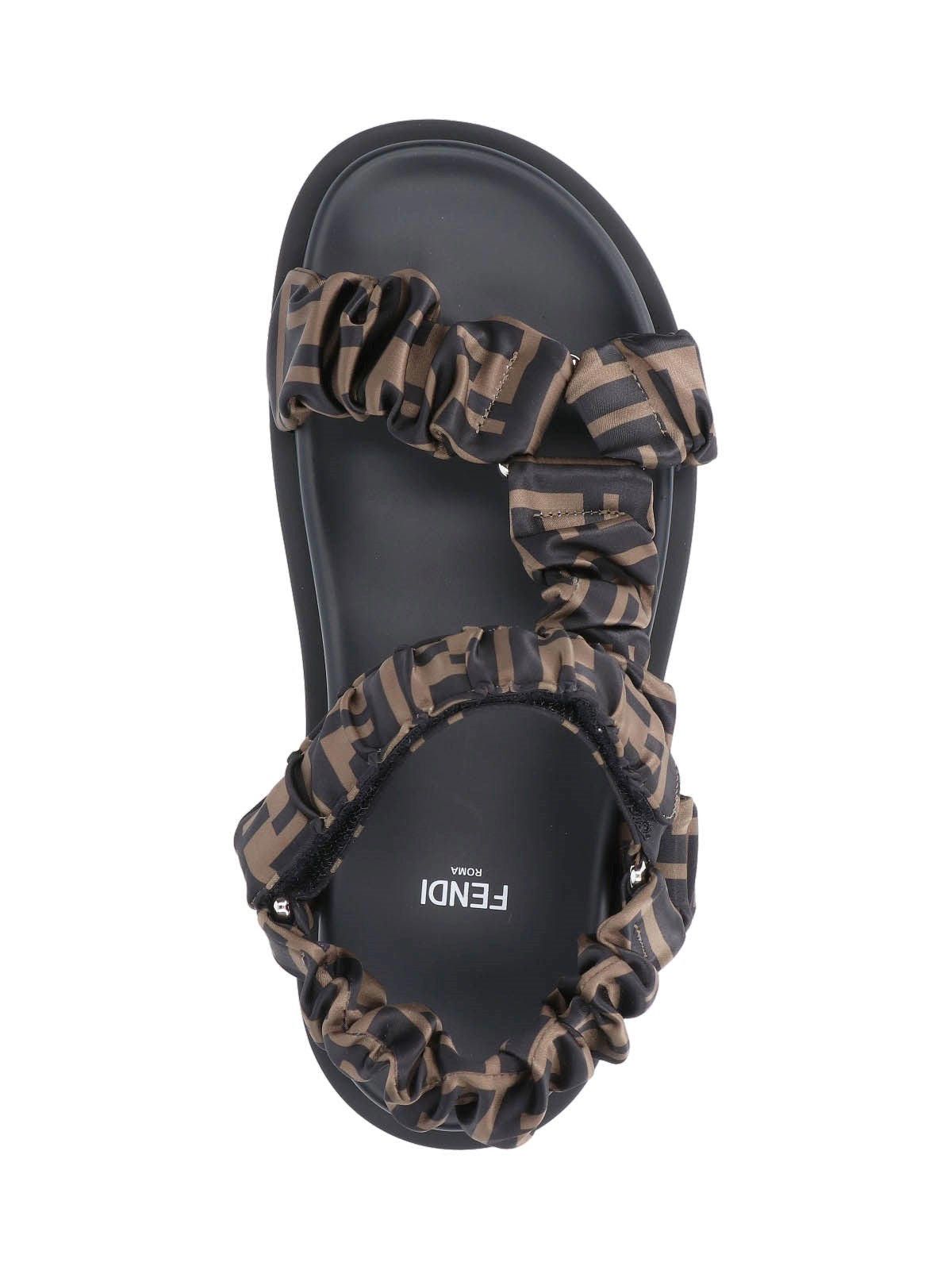 Fendi FENDI FEEL SATIN SANDALS SIZE 37 Size ONE SIZE - 3 Thumbnail