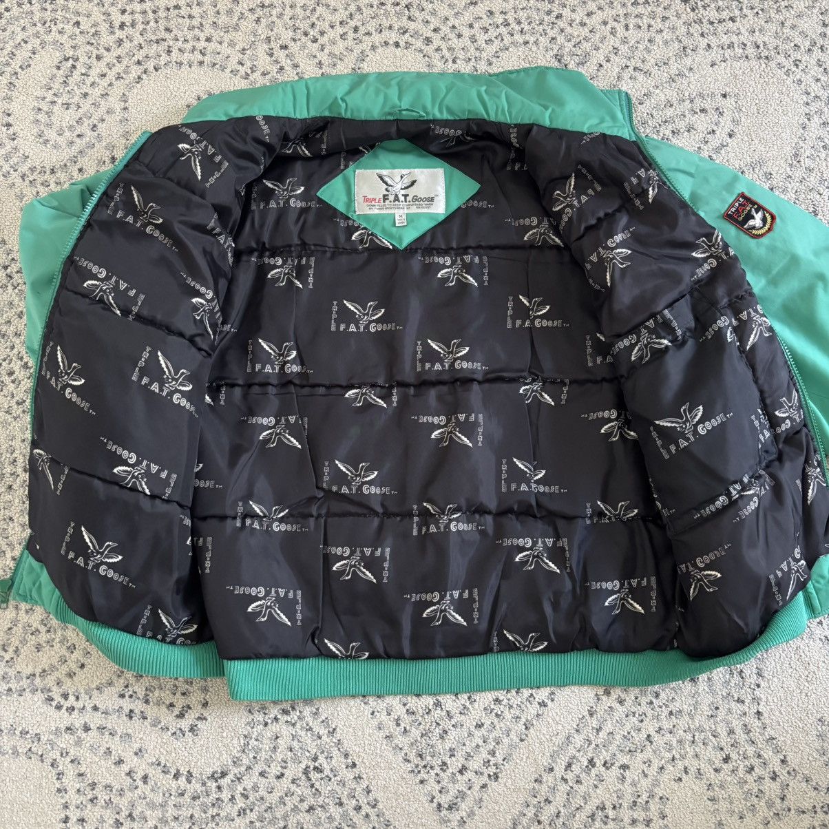 Triple F.A.T. Goose Triple Fat Goose Down Puffer Jacket Tagged M, Fits M/L Teal Size US M / EU 48-50 / 2 - 10 Thumbnail