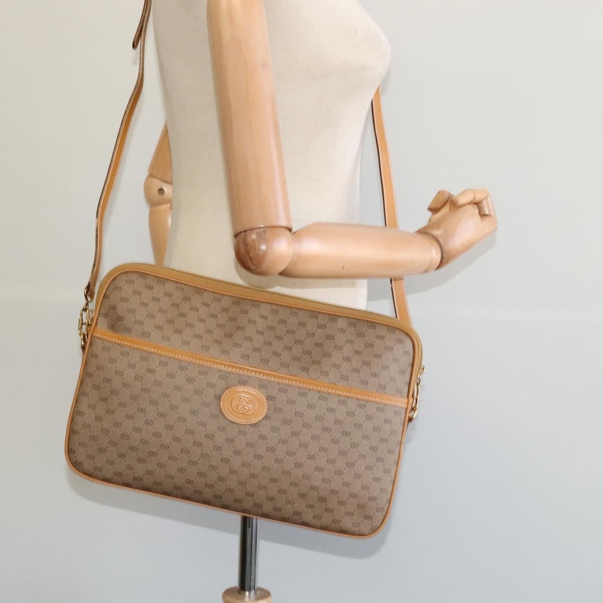 Gucci GUCCI Micro GG Supreme Shoulder Bag Pvc Beige Gold 004 89 Size ONE SIZE - 22 Thumbnail