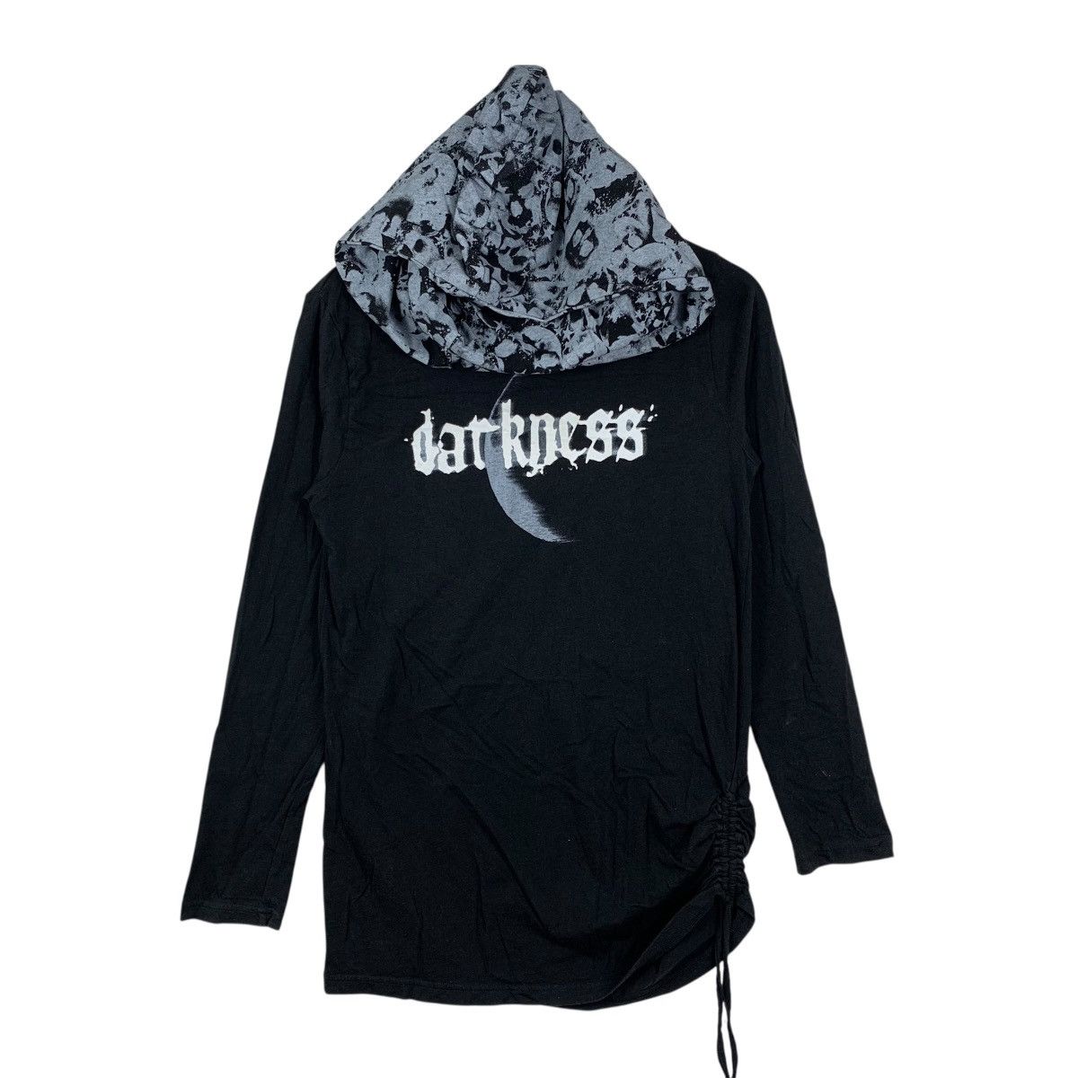 Japanese Brand DARKNESS DOUBLEFOCUS Skull Punk Gothic Hooded Sweatshirt Size US L / EU 52-54 / 3 - 1 Thumbnail