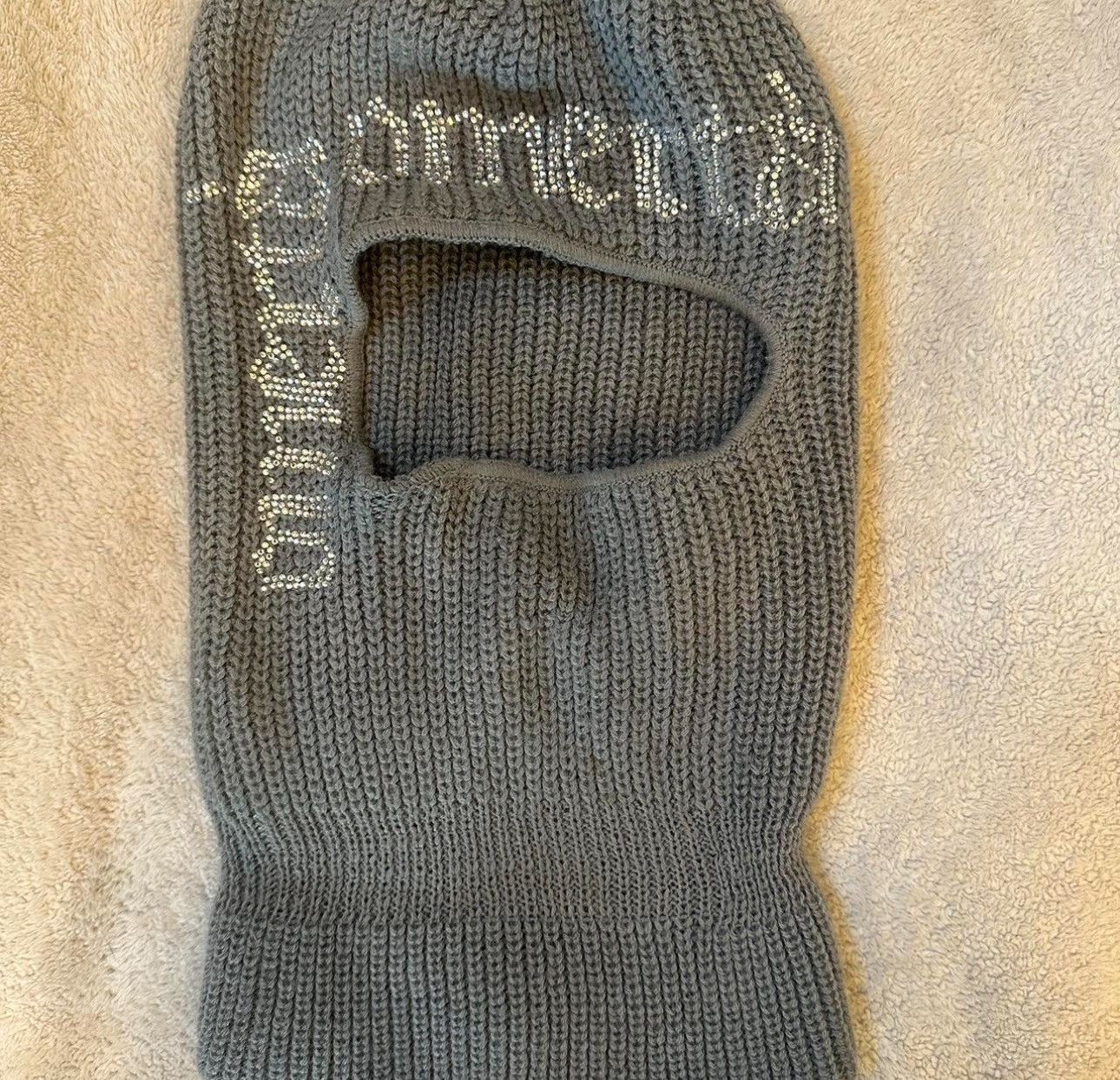 Other Omertá rhinestone gray ski mask Size ONE SIZE - 1 Thumbnail