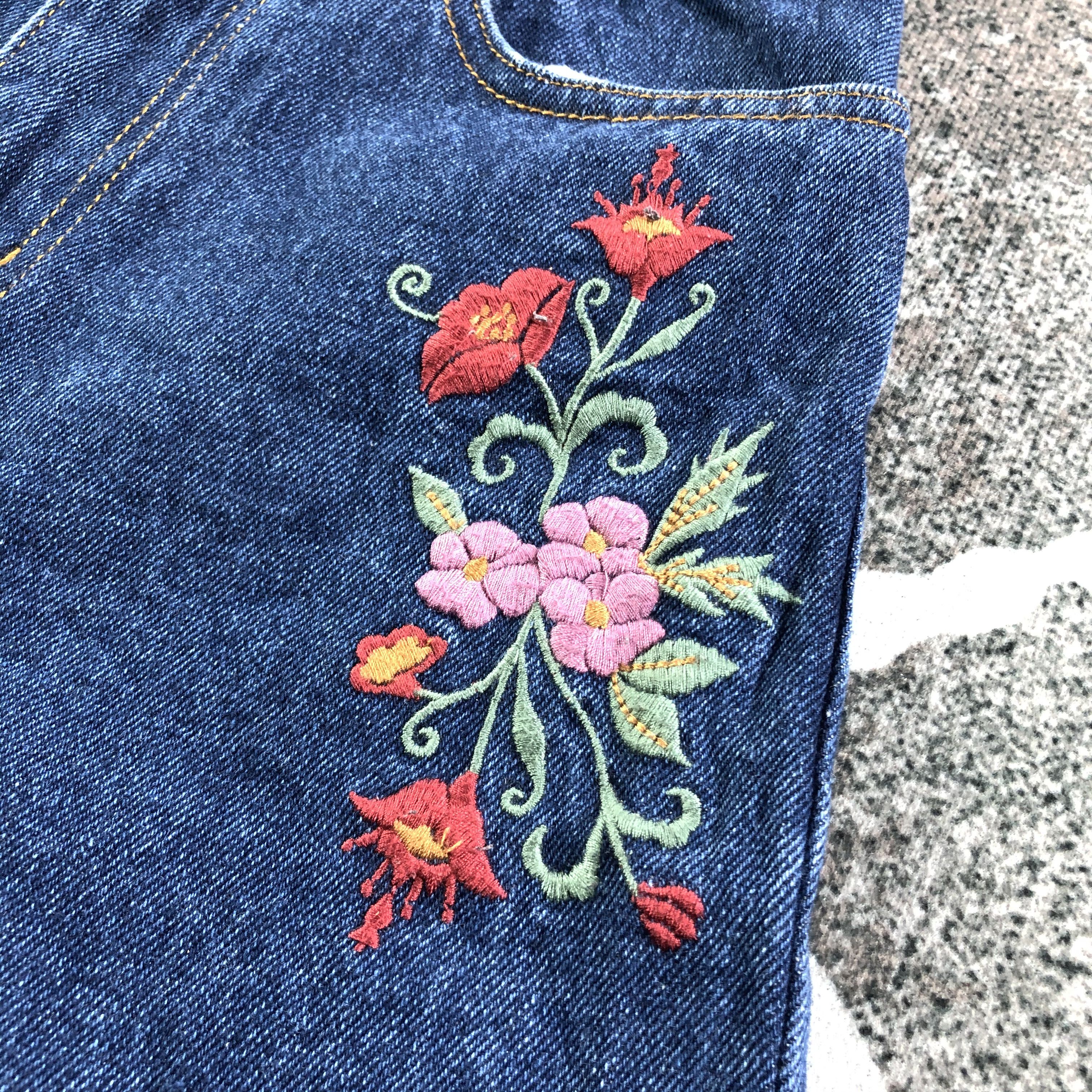 Japanese Brand Japanese Brand Embroidery Baggy Jeans KJ2073 Size 25" / US 0 / IT 36 - 7 Thumbnail