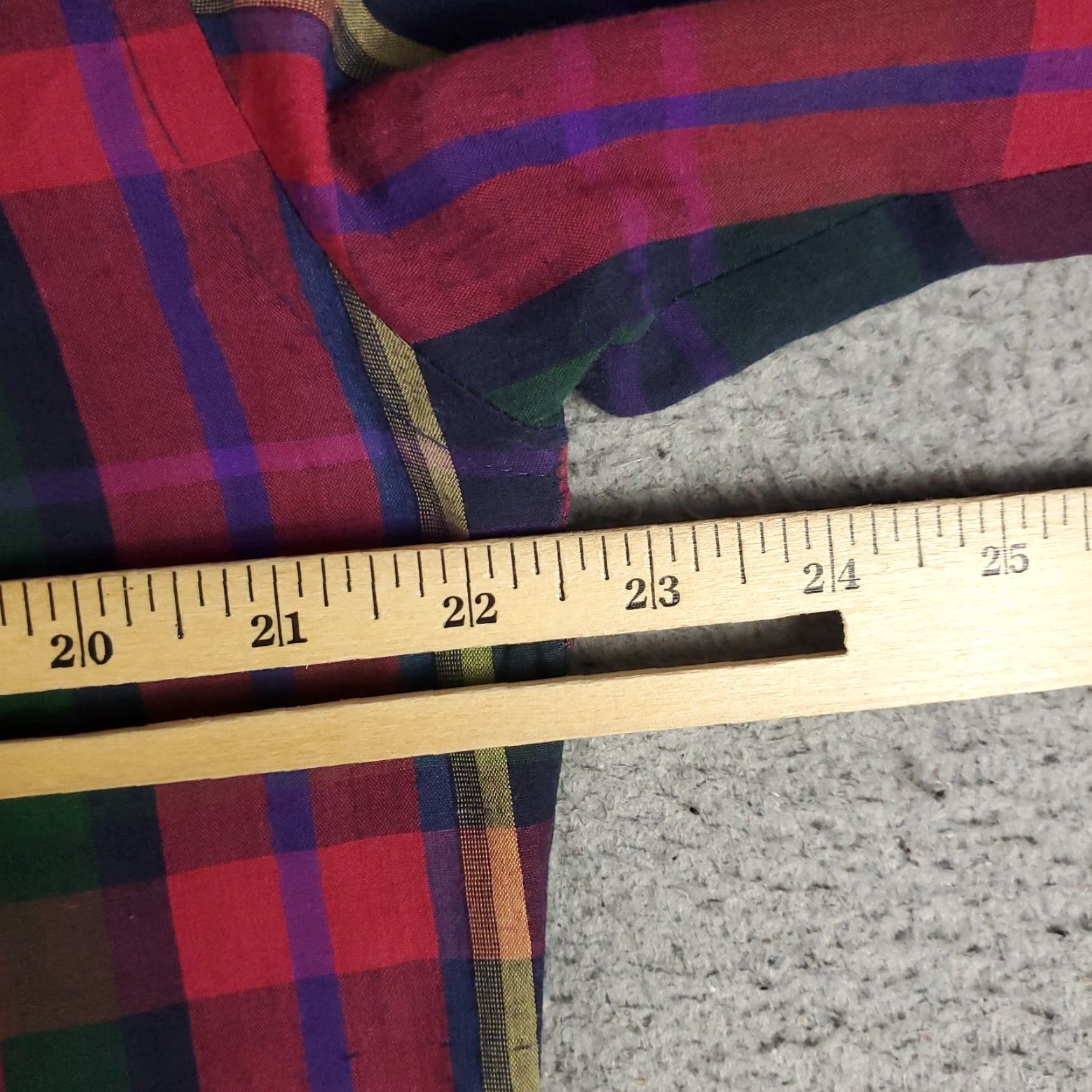 McGregor McGregor Shirt Mens M Red Plaid Vintage Button-Up Long Sleeve Collar-Down, Button, Logo, Cotton Blend, Classic American Style, Mens Size US M / EU 48-50 / 2 - 6 Thumbnail