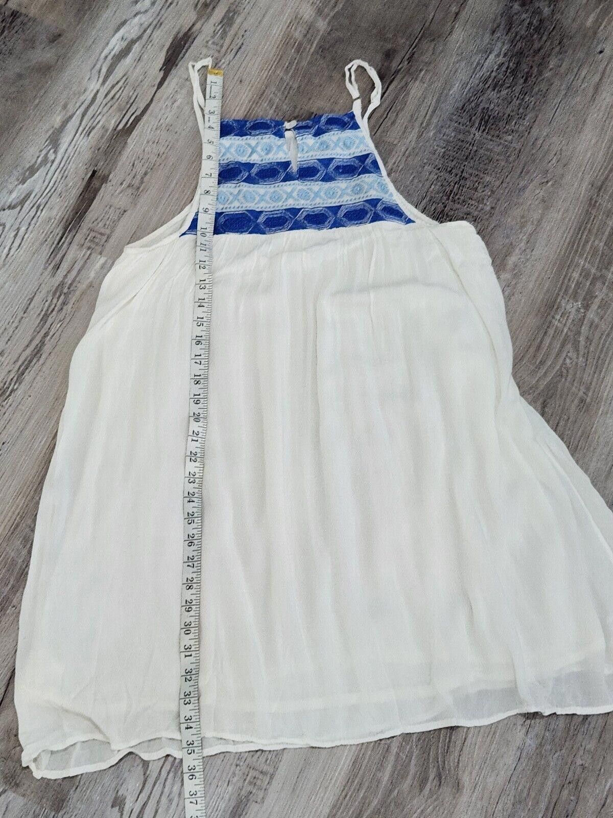 Designer Earthbound Trading Dress Extra Large White Embroidered Size XL / US 12-14 / IT 48-50 - 5 Thumbnail