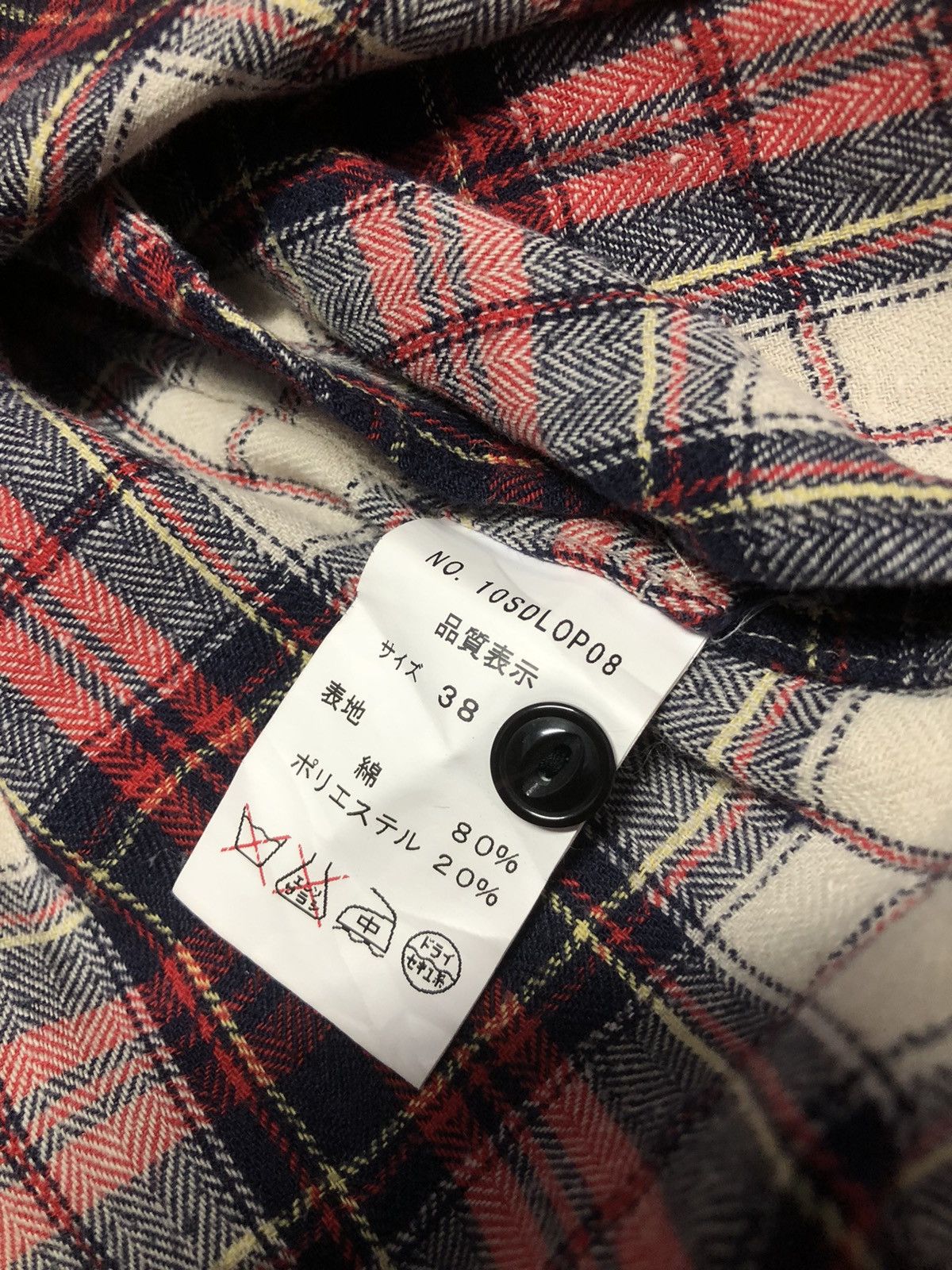 Designer × Japanese Brand × Vintage Vintage D'artagnan Flannel 4 Pocket Button Up Shirt Size M / US 6-8 / IT 42-44 - 11 Thumbnail