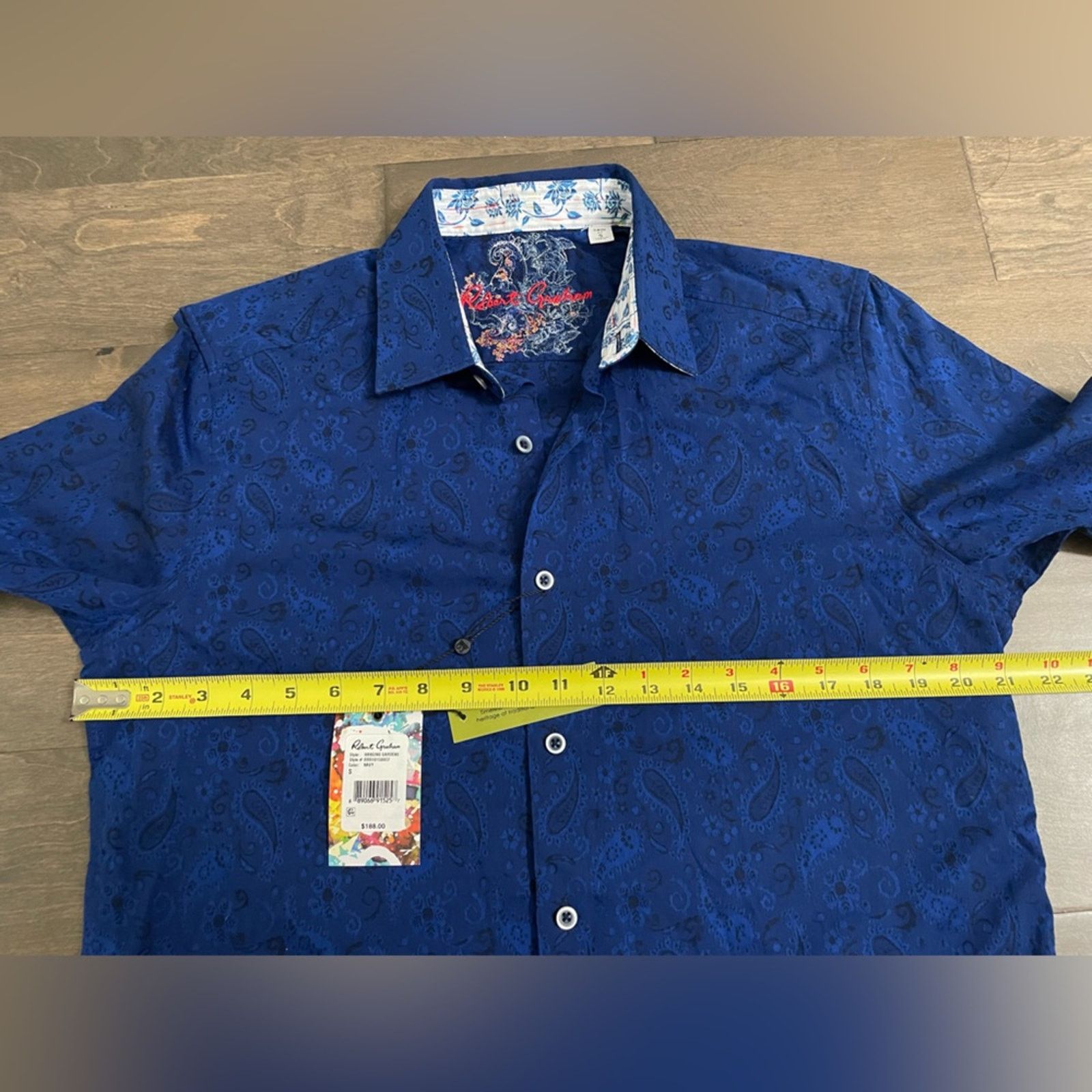 Robert Graham Robert Graham Men Hanging Gardens L/S Shirt Blue - Small Size US S / EU 44-46 / 1 - 10 Thumbnail
