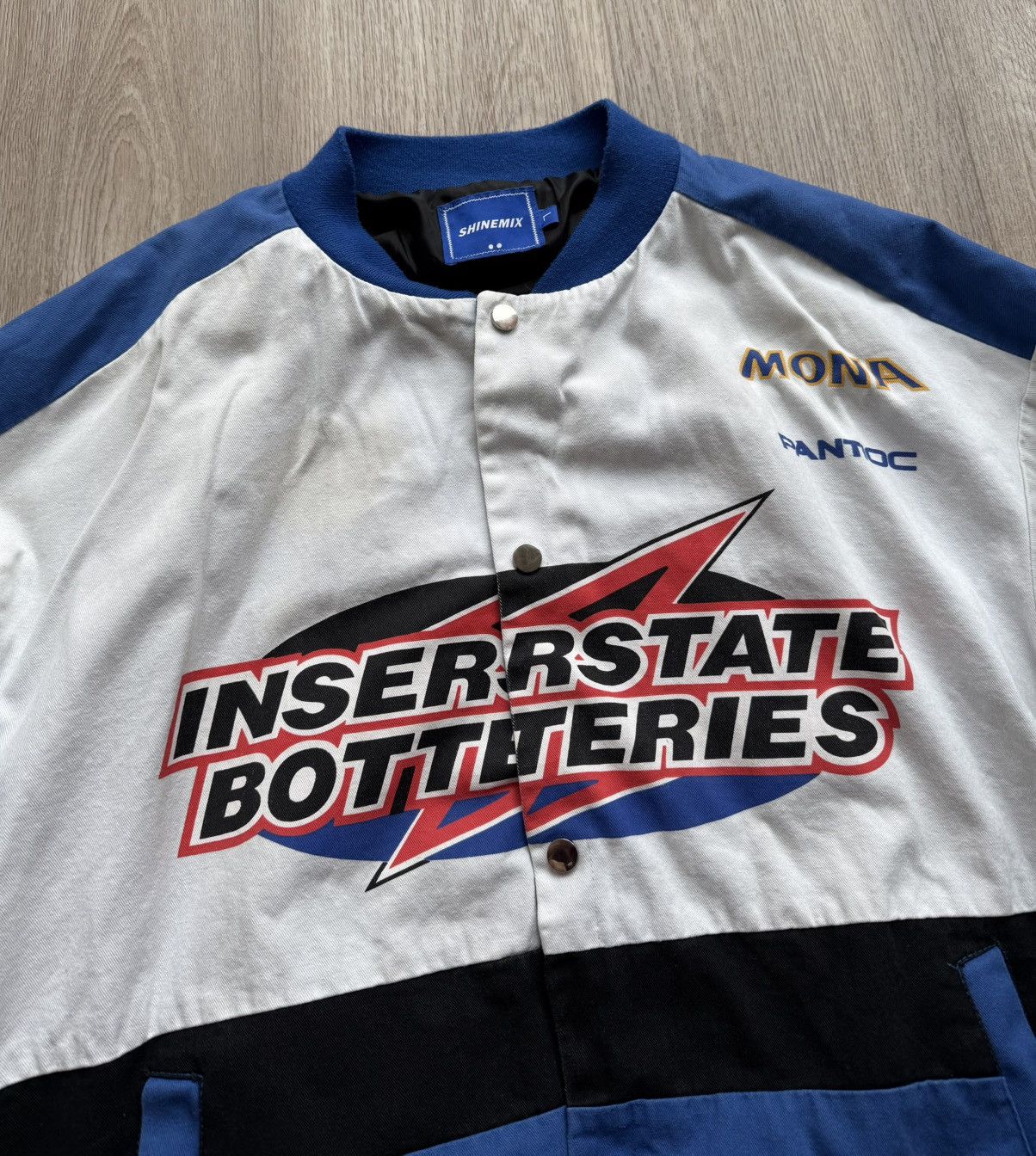 Vintage Vintage NASCAR Formula 1 Interstate Botteries Racing Jacket Size US L / EU 52-54 / 3 - 5 Thumbnail