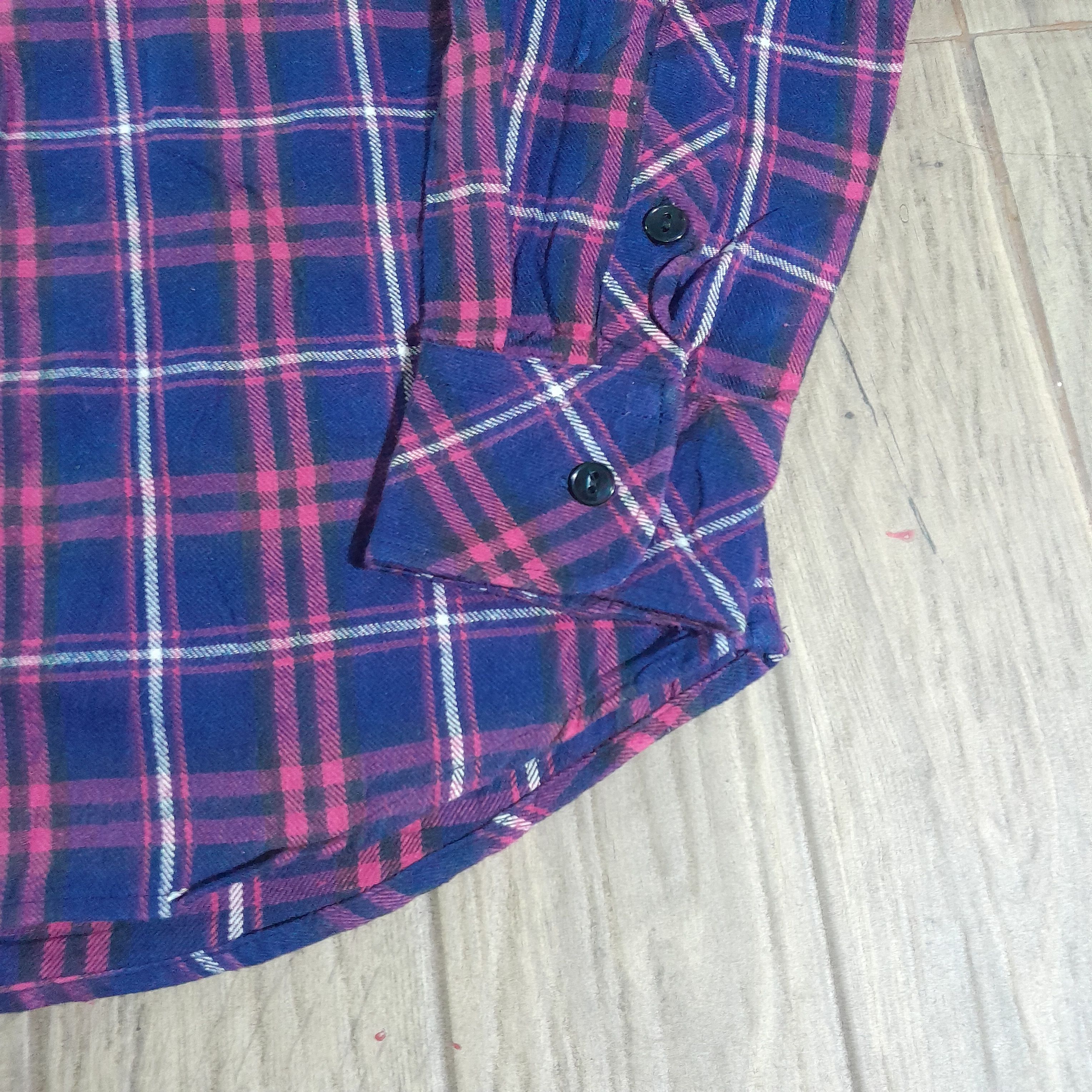 Beams Japan Beams Flannel Check Shirt Button Up Long Sleeve Size M Size US M / EU 48-50 / 2 - 4 Thumbnail