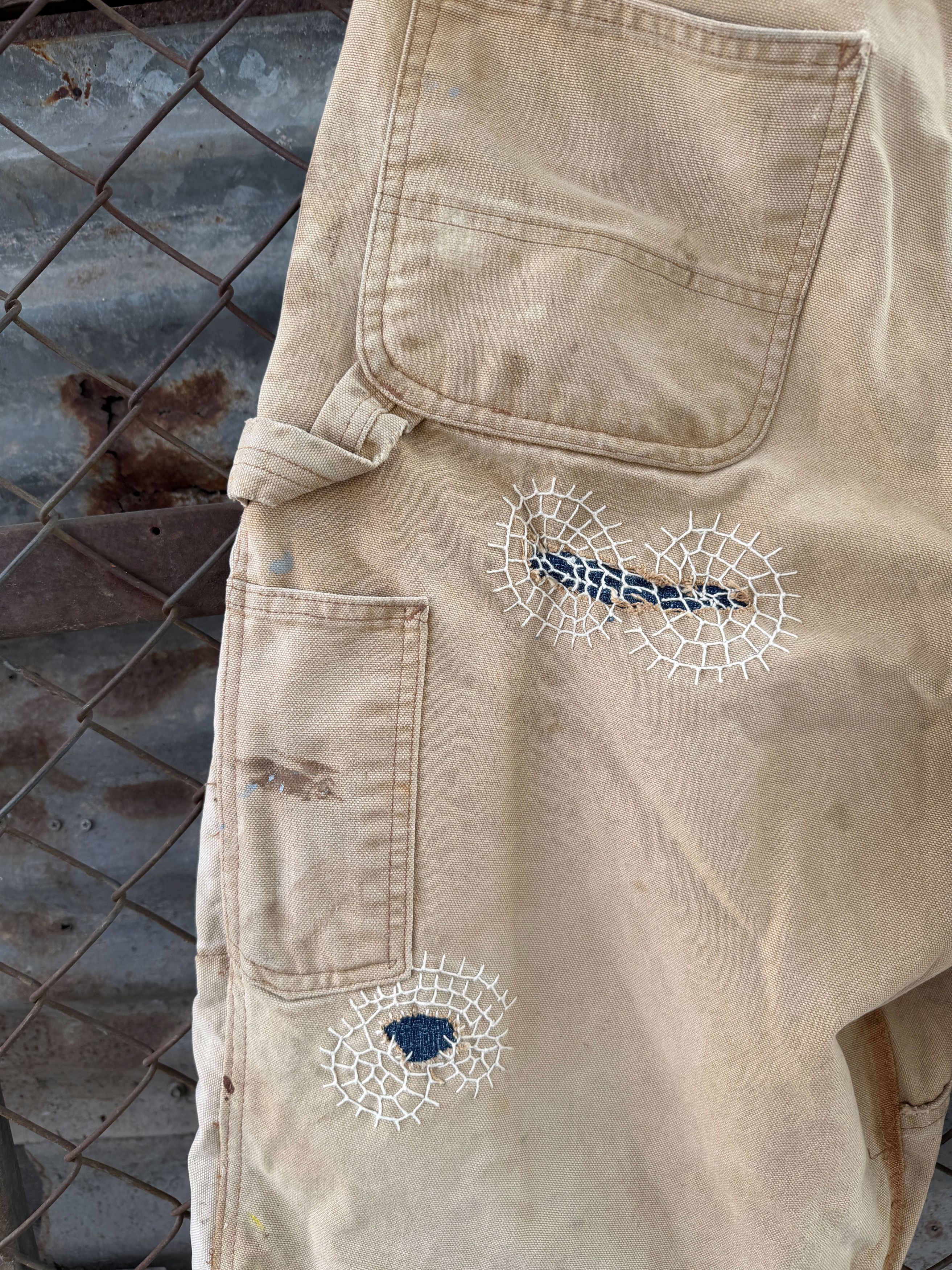 Japanese Brand Boro Patchwork Carhartt Carpenter Size US 33 - 15 Thumbnail